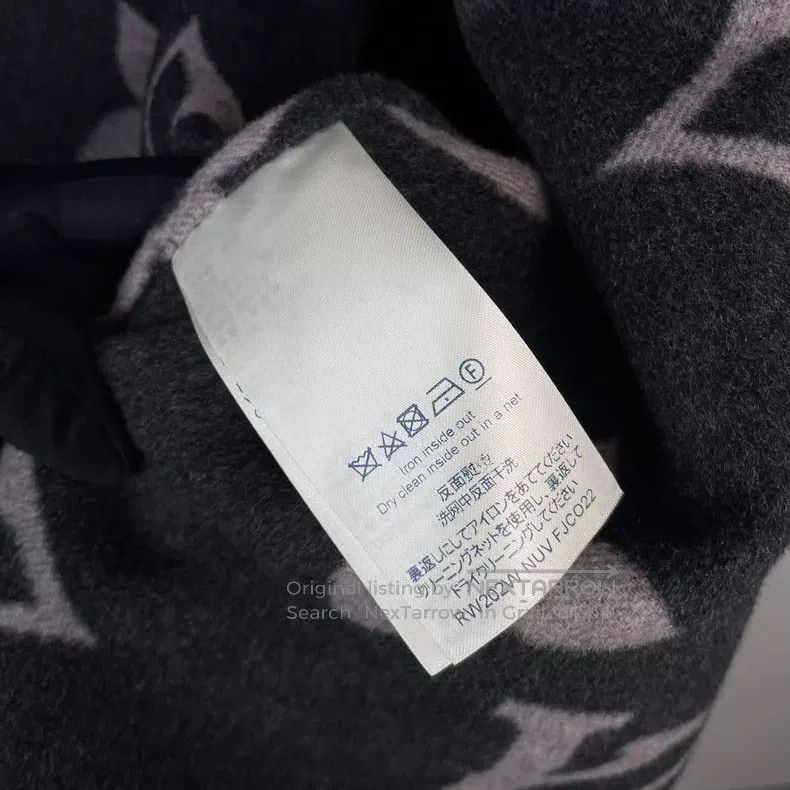 Louis Vuitton Louis Vuitton Dark grey bathrobe coat with full print of o Size XXS / US 00 / IT 34 - 8 Thumbnail