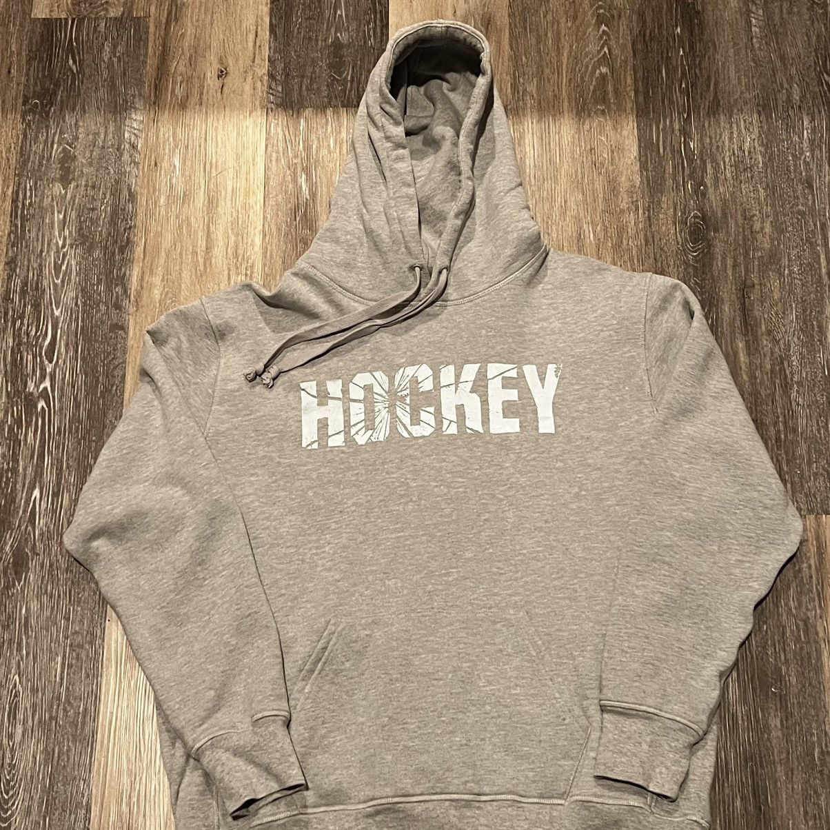 image of Hockey 3M Logo Hoodie in Grey, Men's (Size Large)