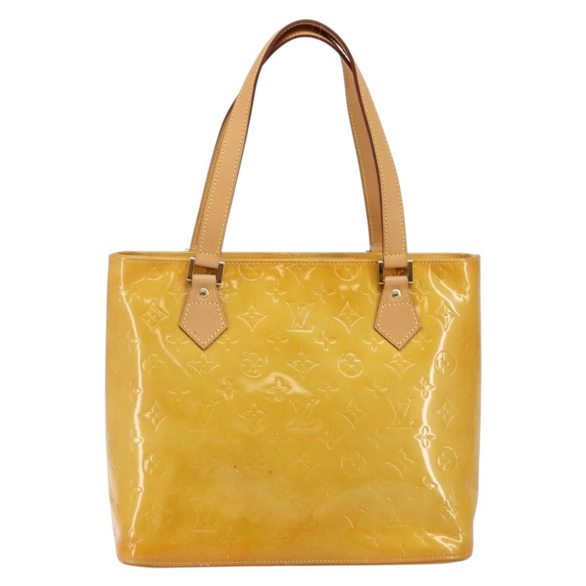 Louis Vuitton LOUIS VUITTON Monogram Vernis Houston Hand Bag Beige M91004 Size ONE SIZE - 2 Thumbnail