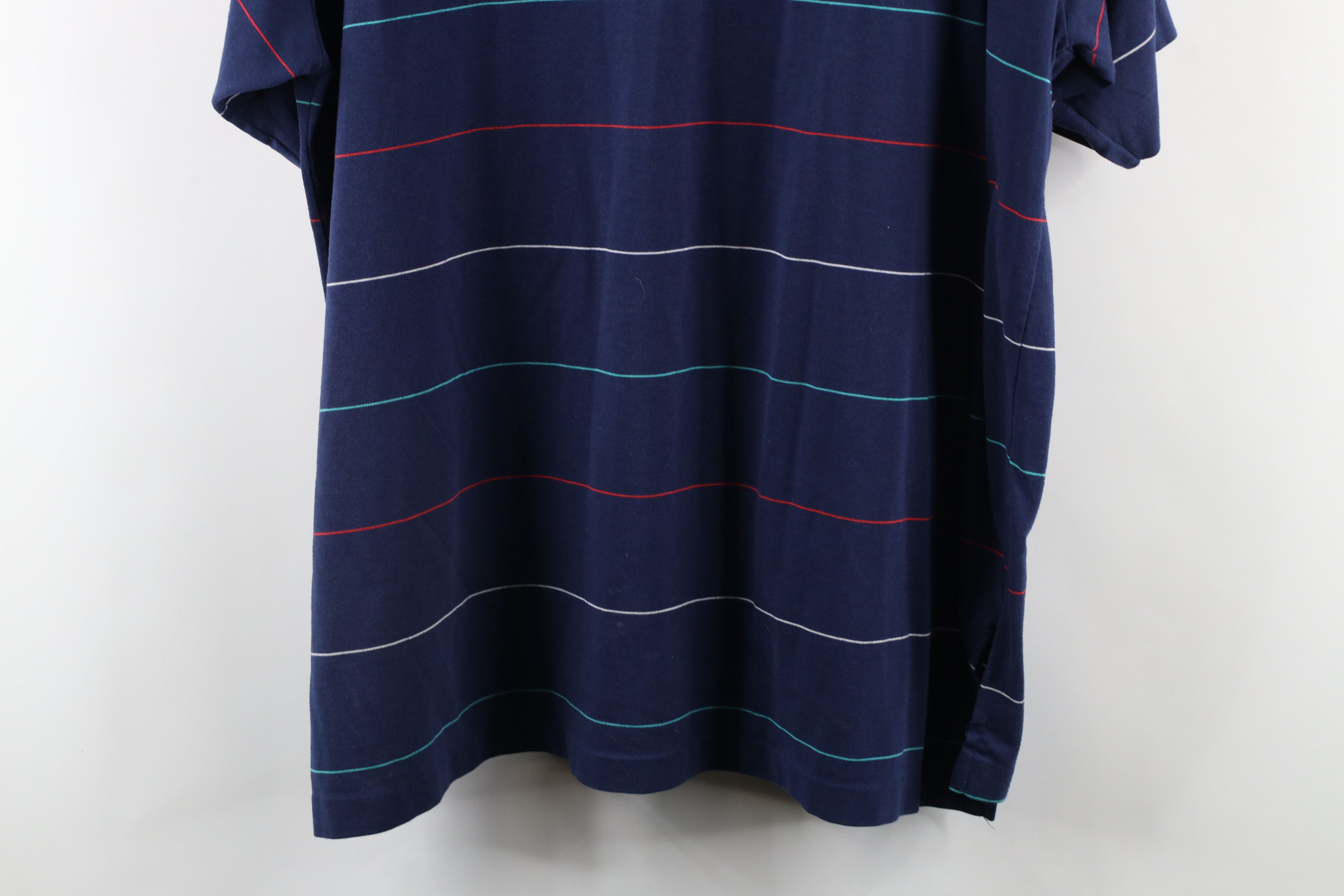 Vintage Vintage 90s Streetwear Striped Knit Collared Golf Polo Shirt Size US XXL / EU 58 / 5 - 11 Thumbnail