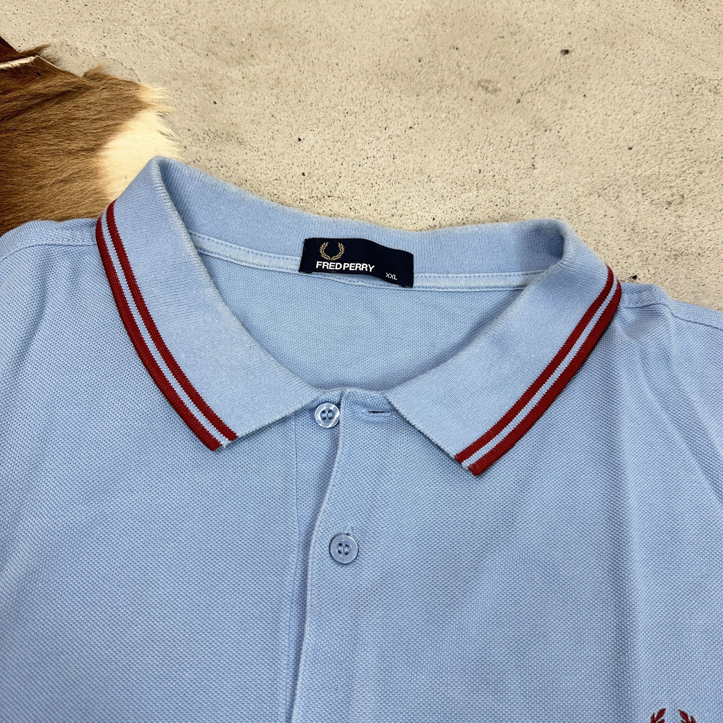Fred Perry × Vintage Vintage Casual Preppy Oversize Polo Fred Perry T-shirt 00s Size US XXL / EU 58 / 5 - 2 Thumbnail