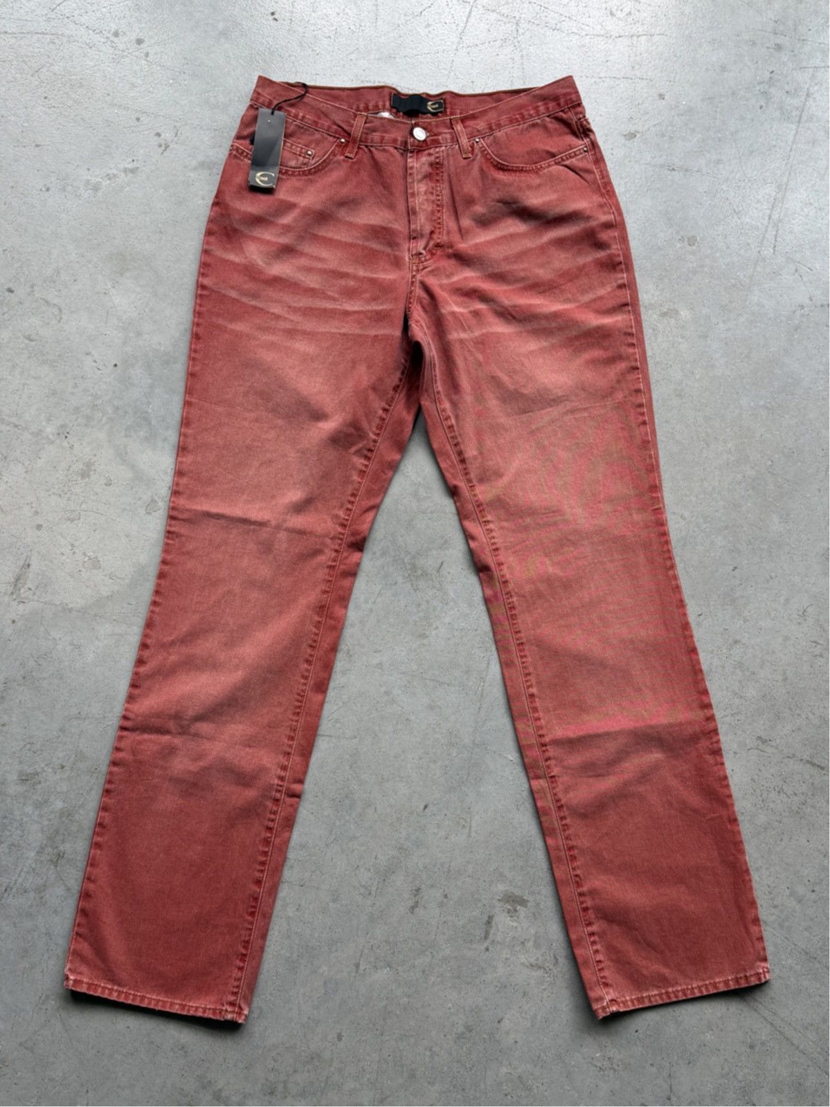Just Cavalli SS00 Just Cavali Red Faded Denim Jeans Size US 32 / EU 48 - 1 Thumbnail