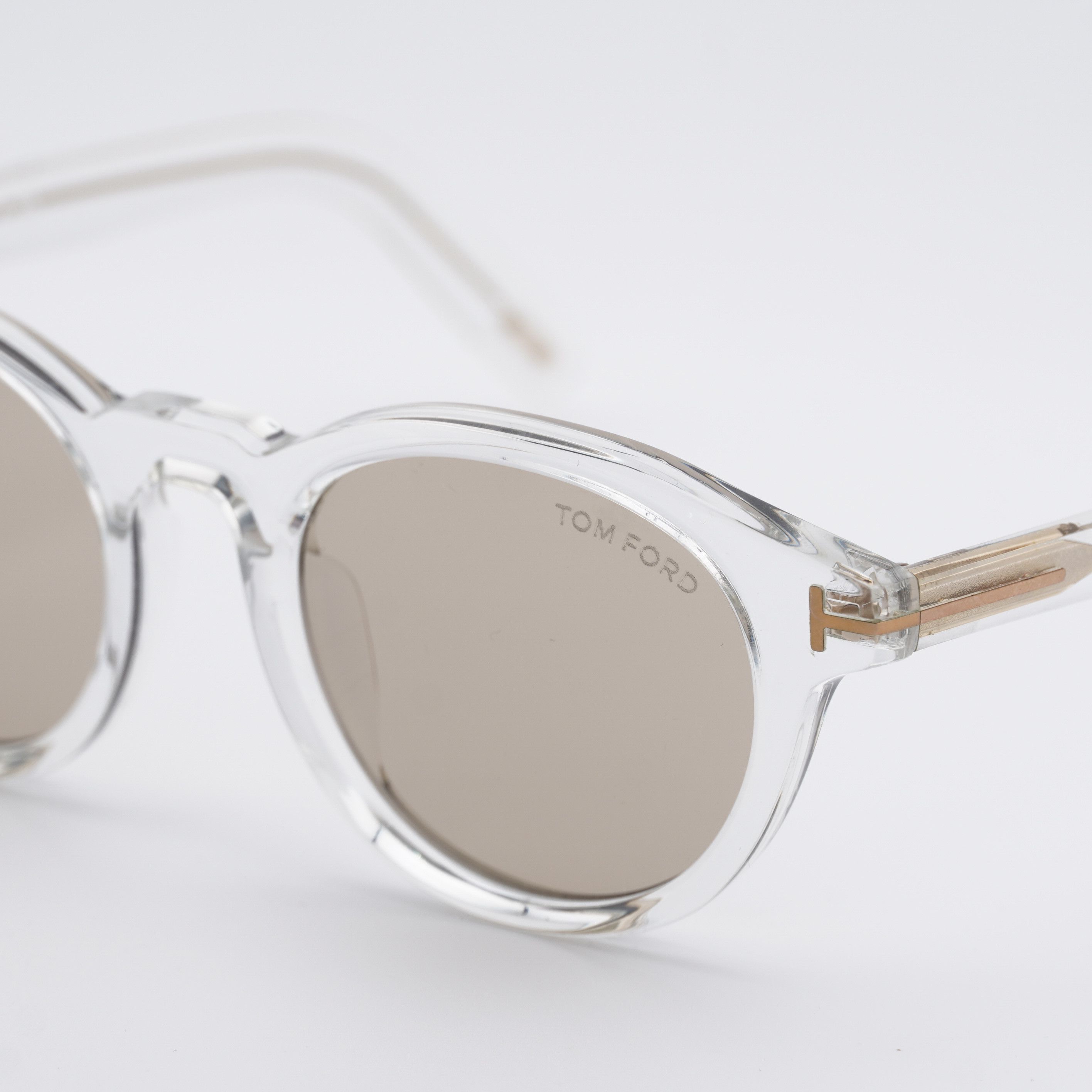 Tom Ford Tom Ford FT1123-D 26E Sunglasses Crystal Round Frame Size ONE SIZE - 2 Thumbnail