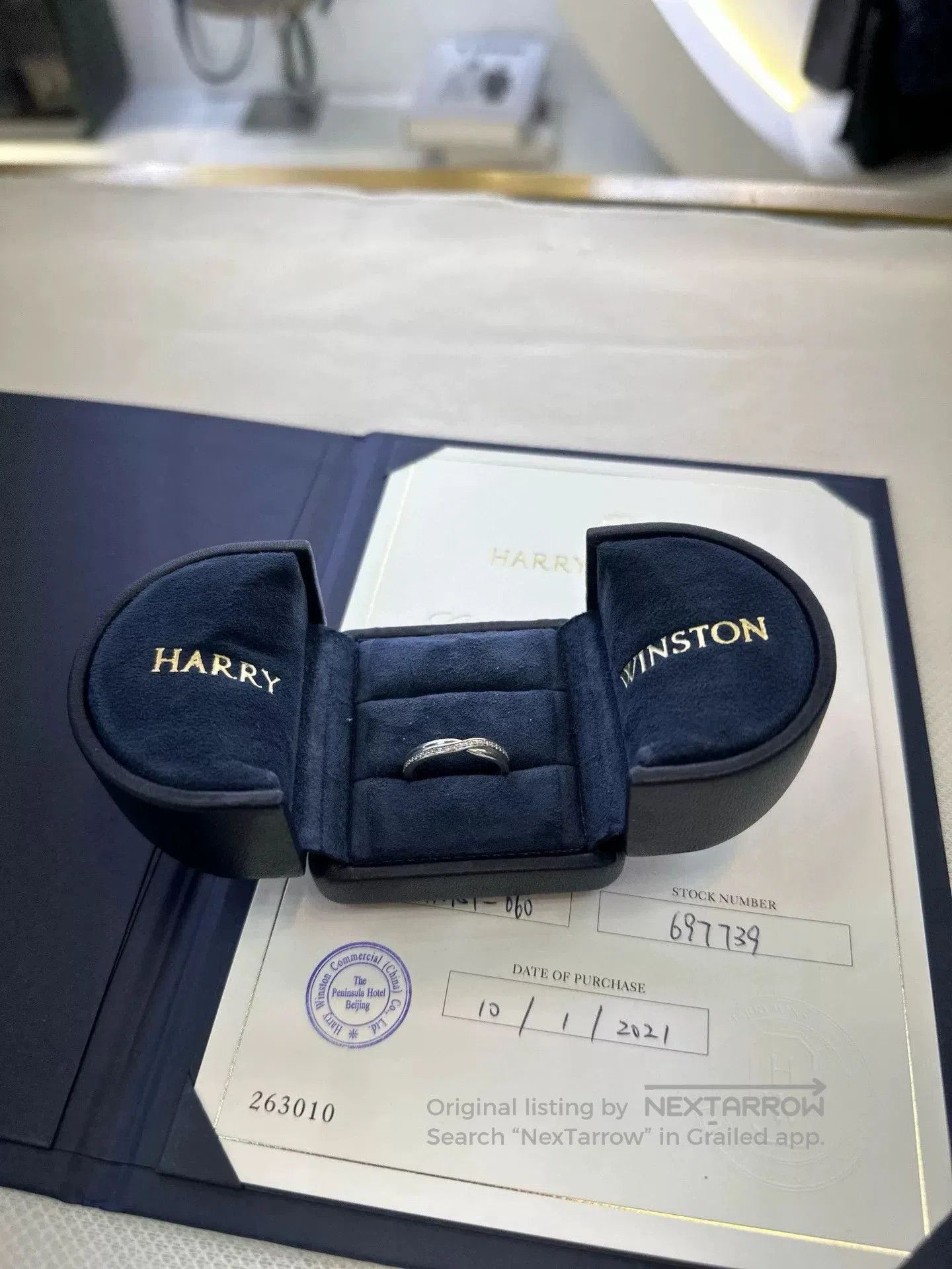 Harry Winston Diamond Ring Size 52.