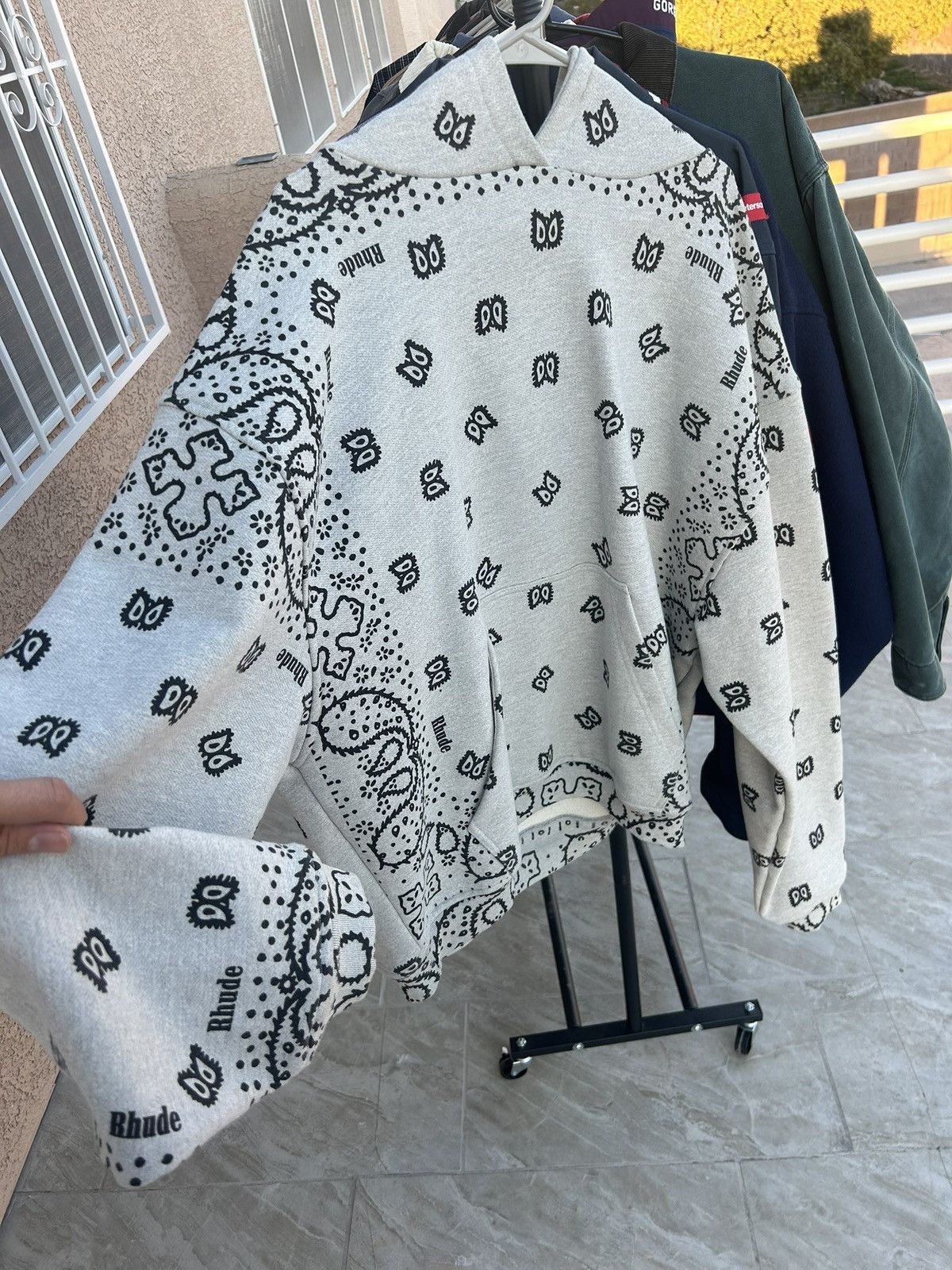 Rhude bandana hoodie