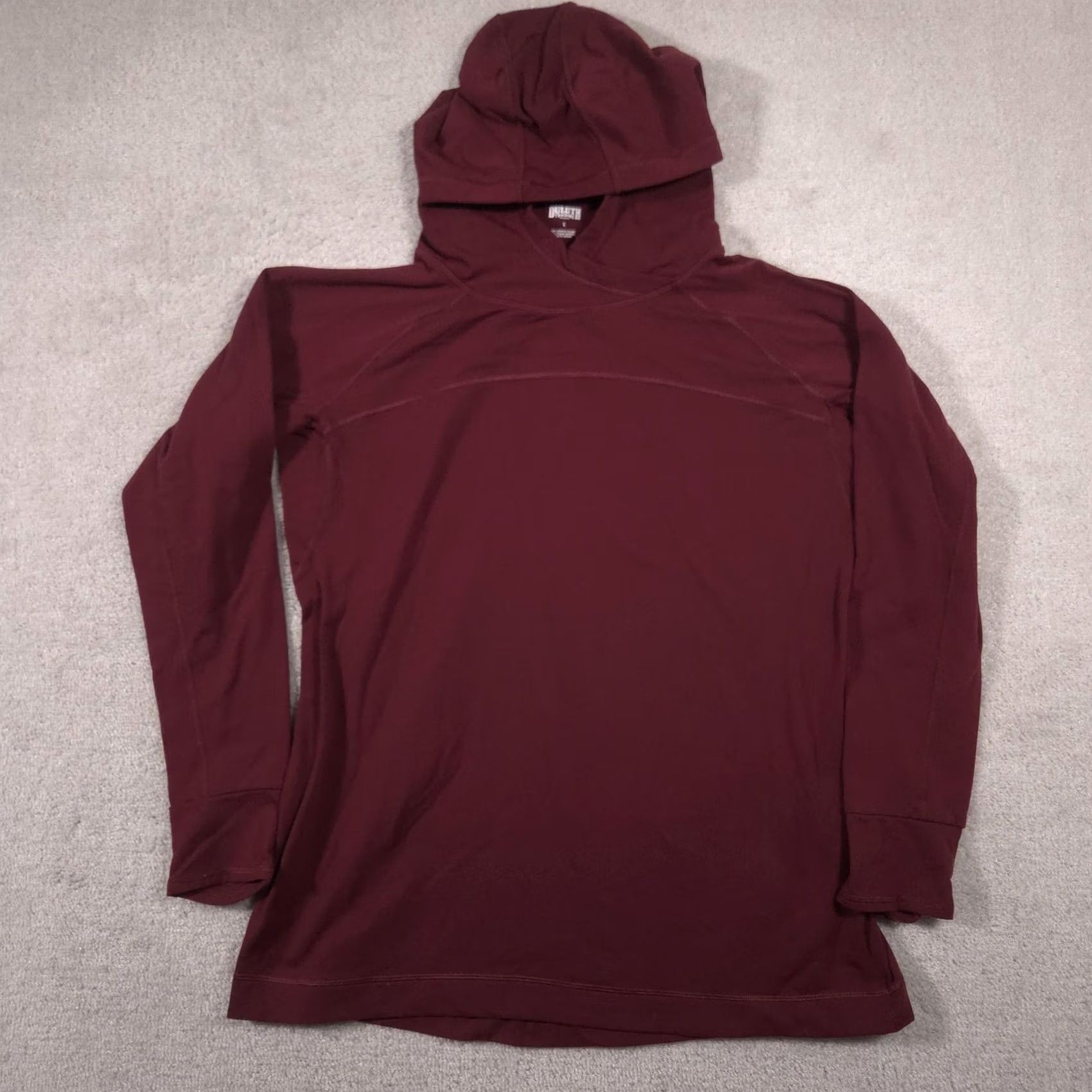 Duluth Trading Company Duluth Trading Co Hoodie Womens Large Red Lightweight Stretch V Neck Pullover Size L / US 10 / IT 46 - 2 Thumbnail