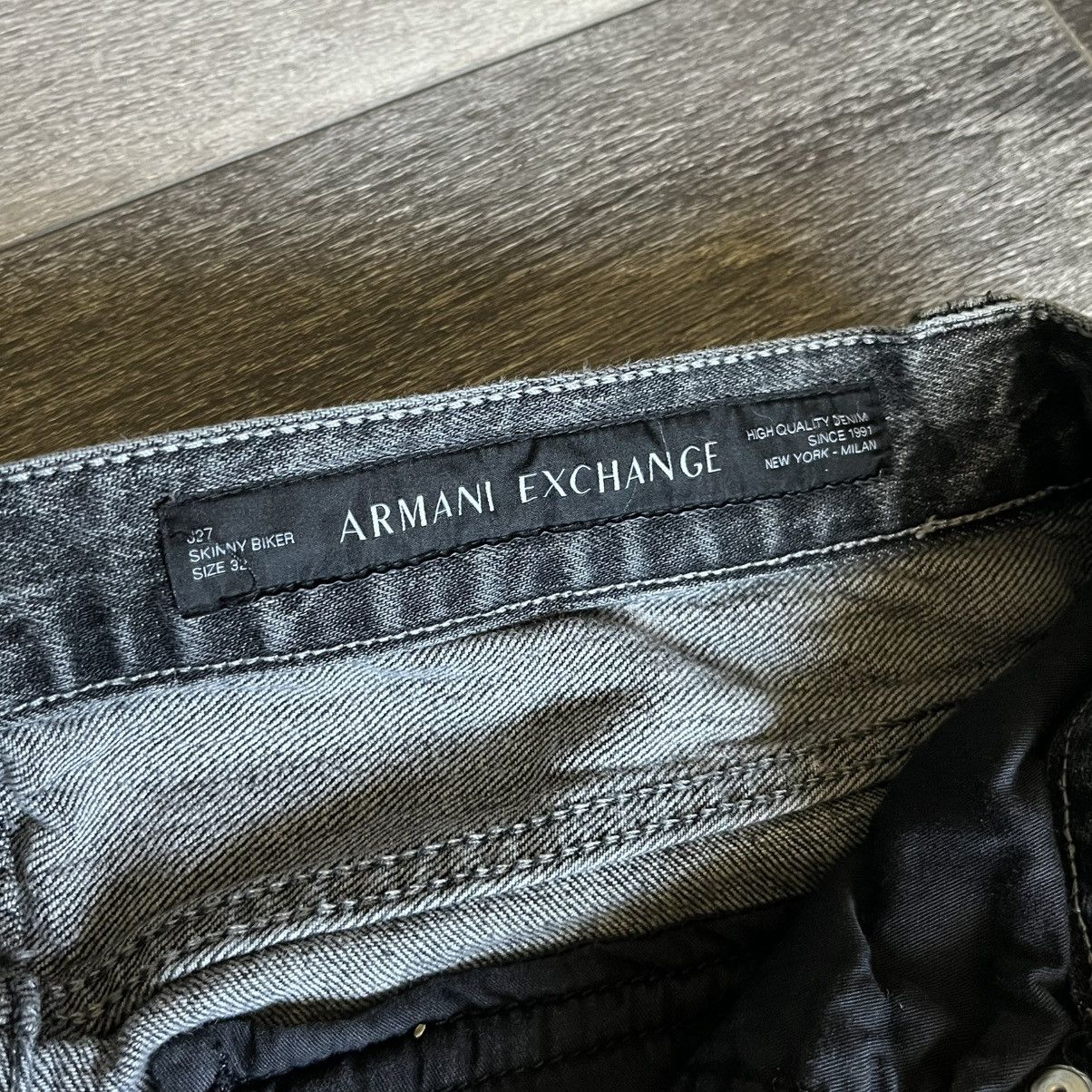 Armani Exchange Vintage Armani Exchange AX 5 Pocket Skinny Biker Denim Jeans Size US 32 / EU 48 - 11 Thumbnail