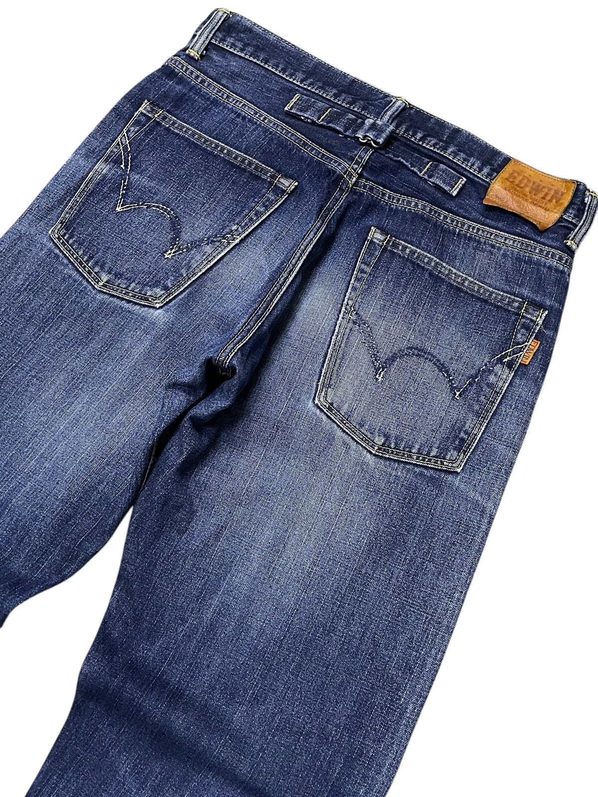 Edwin Rare Edwin 505 Z Selvedge Buckle Back Baggy Loose Jeans Size US 34 / EU 50 - 15 Thumbnail