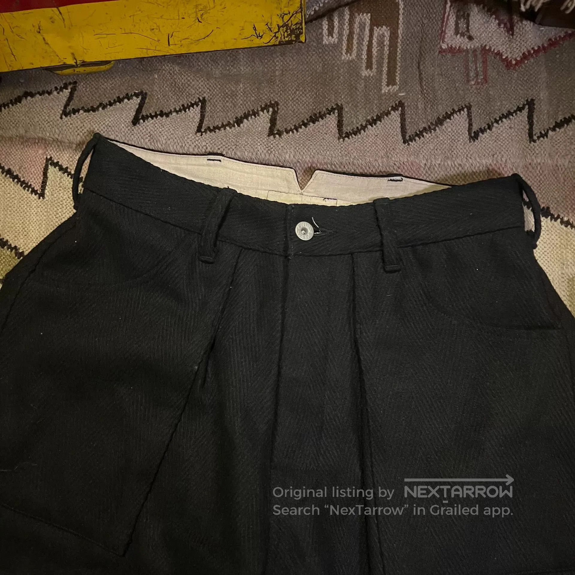 Vintage Black Willow Pants for Stylish Outfits. Size US 32 / EU 48 - 4 Thumbnail