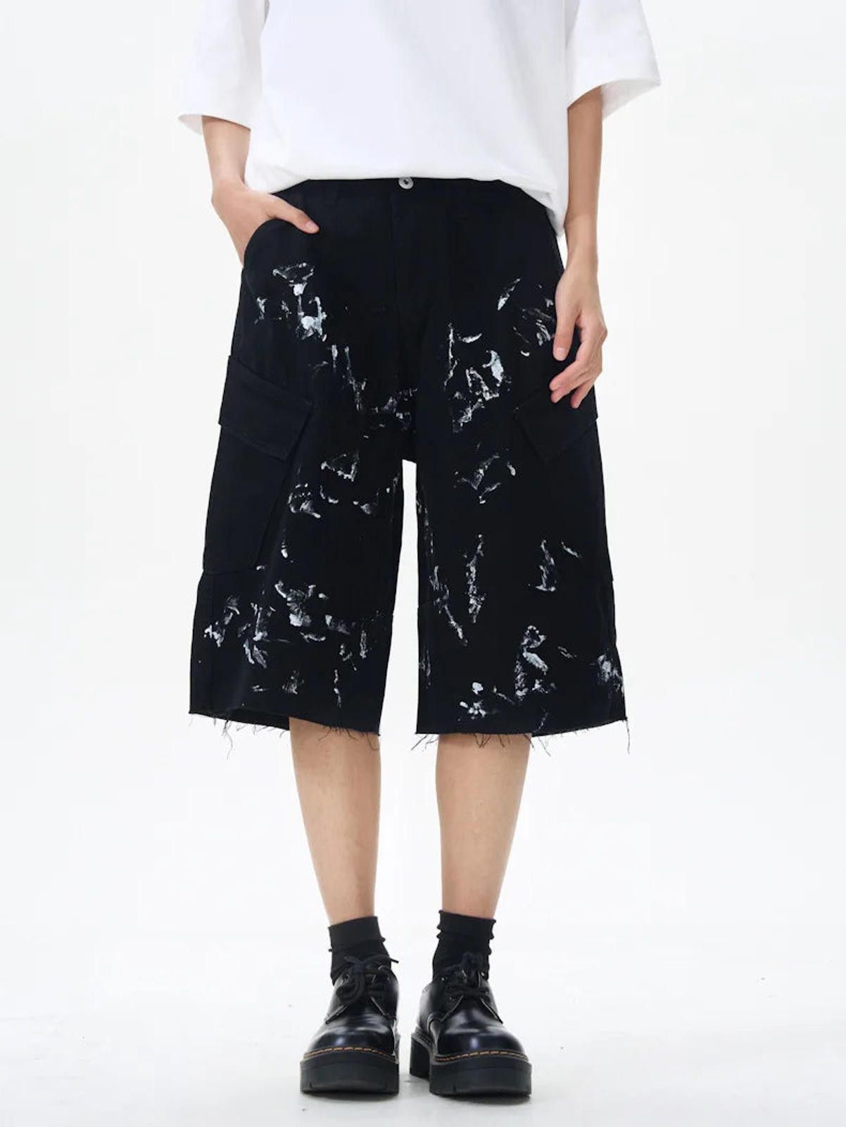 Other Paint Splash Raw Hem Jorts Size US 32 / EU 48 - 4 Thumbnail