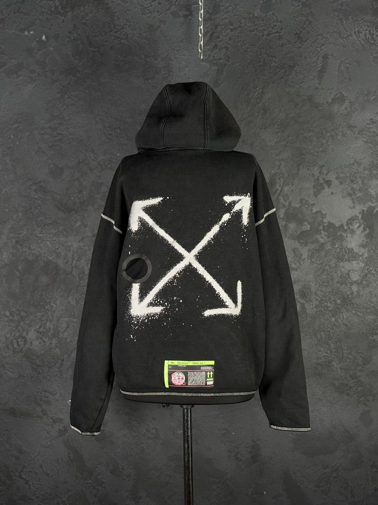 Nike × Off-White NIKE x OFF-WHITE SS20 Black NRG Hoodie Virgil Abloh Size US M / EU 48-50 / 2 - 11 Thumbnail