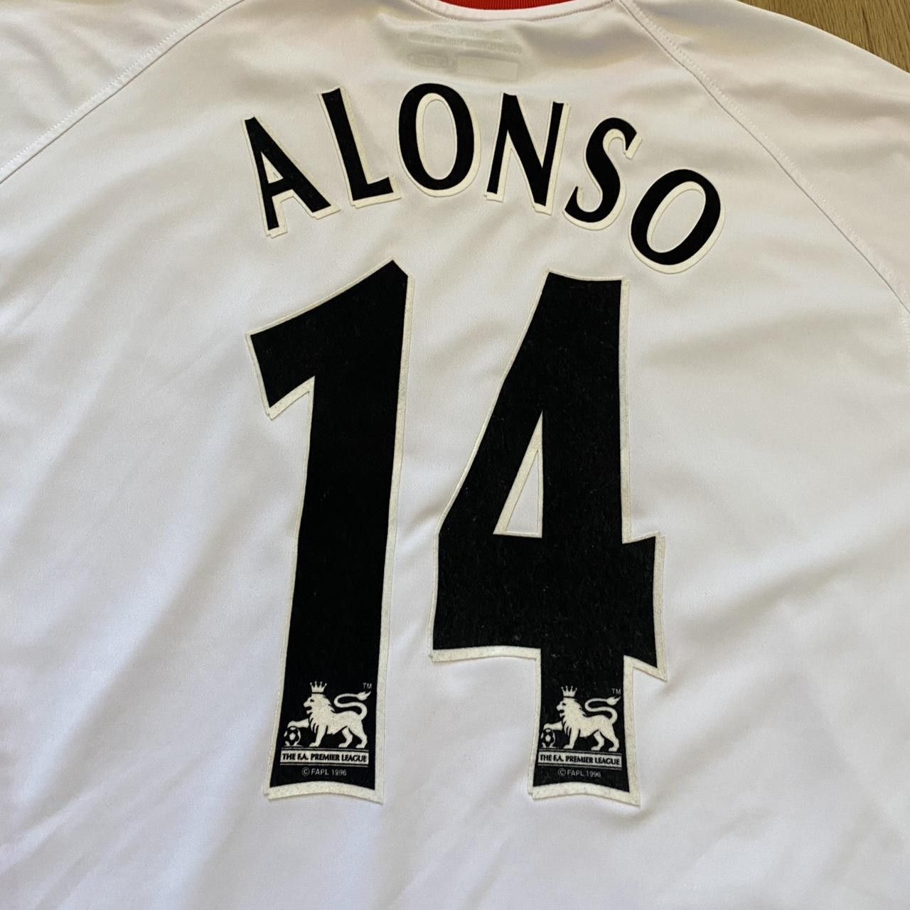 Reebok 2005-06 *14 Alonso Liverpool Away Reebok Premier League Size US XL / EU 56 / 4 - 3 Thumbnail