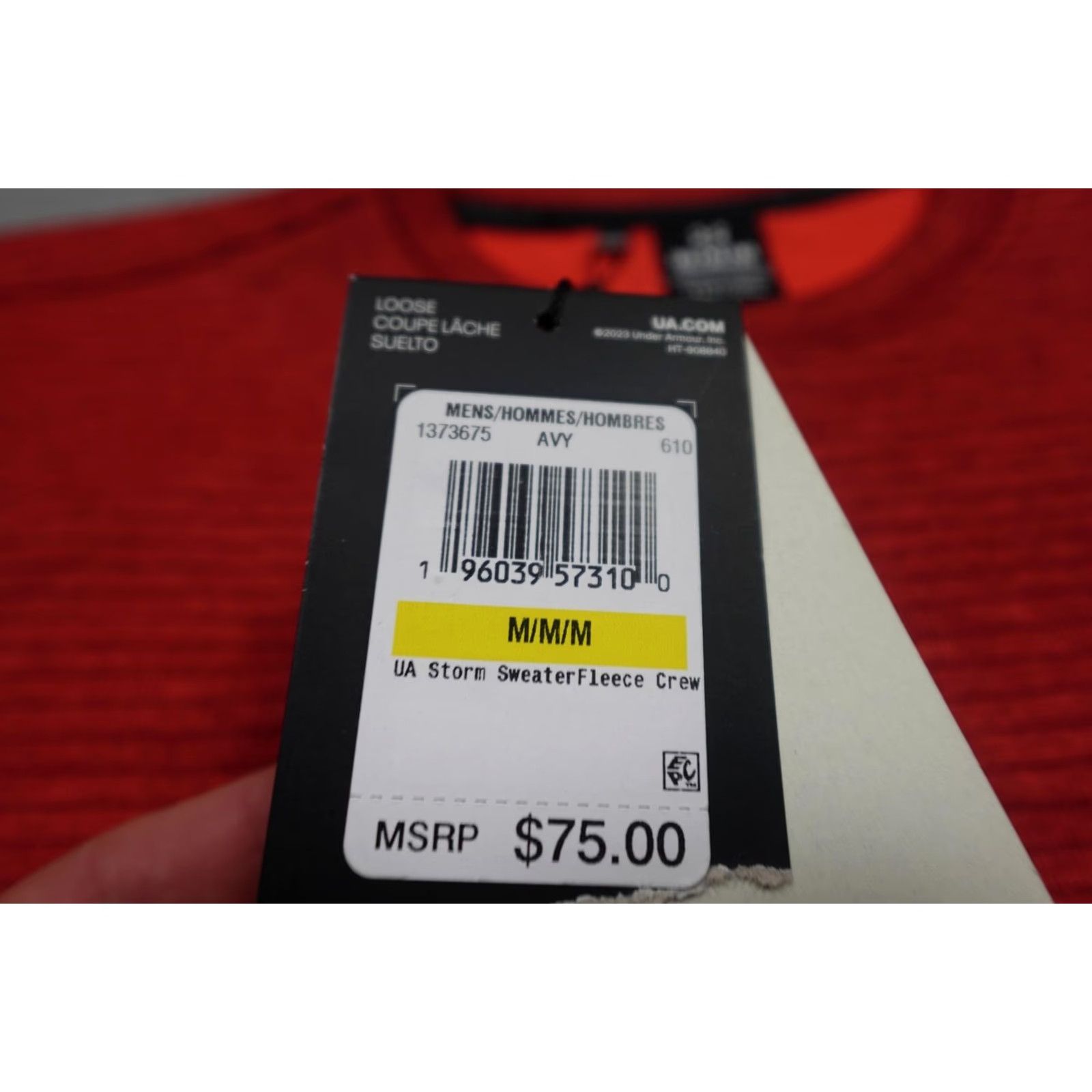 Under Armour Under Armour Storm Sweatshirt Mens M Red Fleece Crewneck Pullover Golf NWT Size US M / EU 48-50 / 2 - 3 Thumbnail