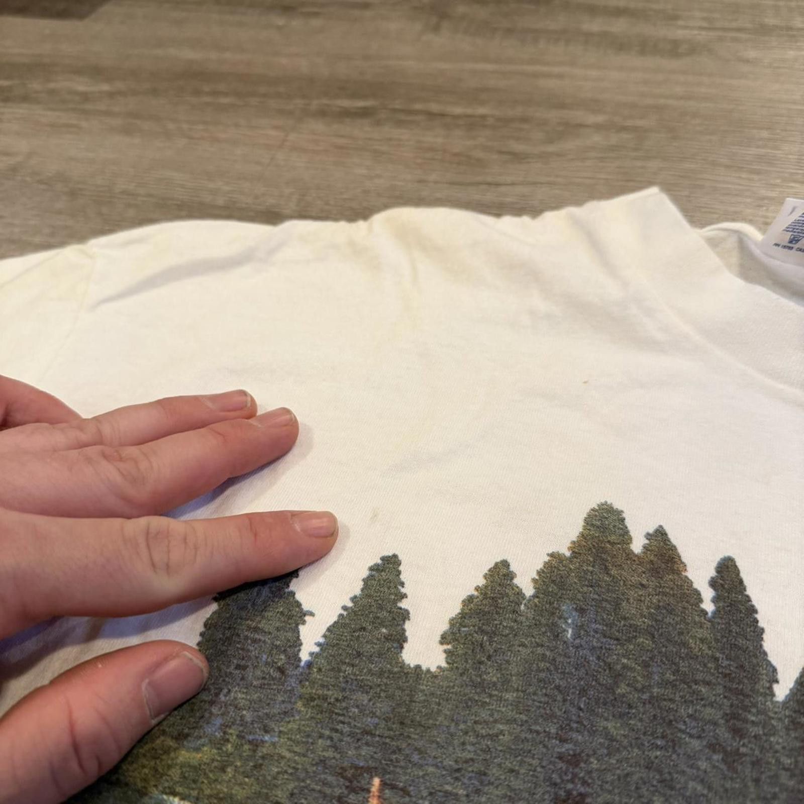 Hanes Vintage moose Canada big print t shirt 90s XL Size US XL / EU 56 / 4 - 6 Thumbnail