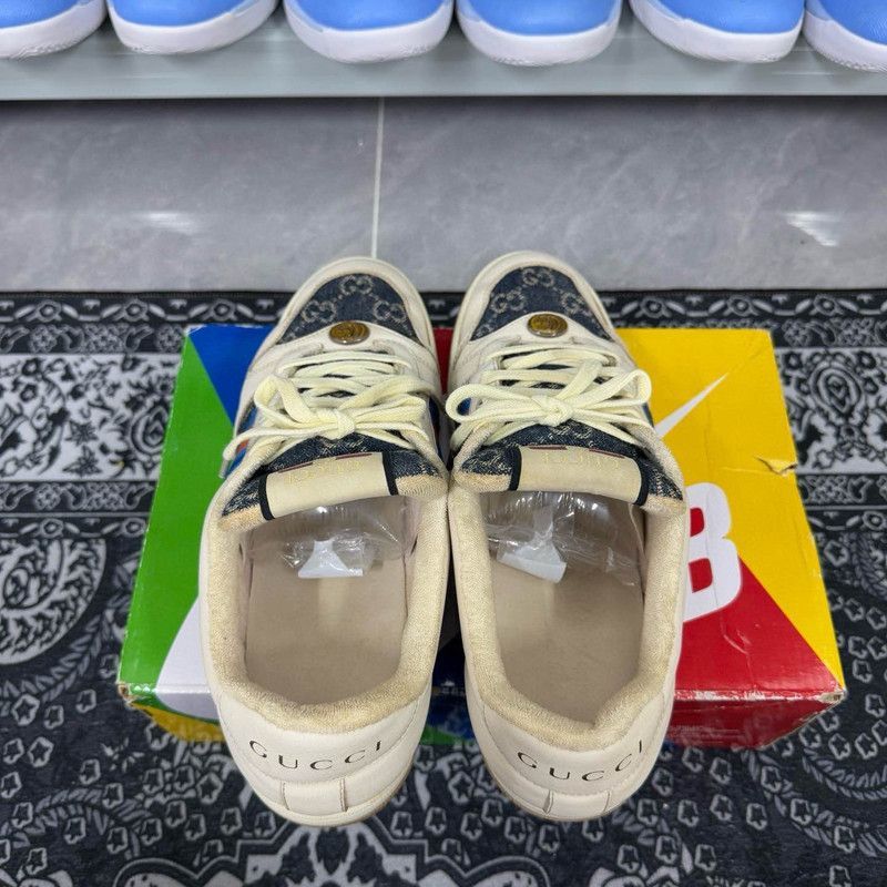 Gucci Gucci Screener Denim Sneakers for Men - Size US 8 / EU 41 - 6 Thumbnail