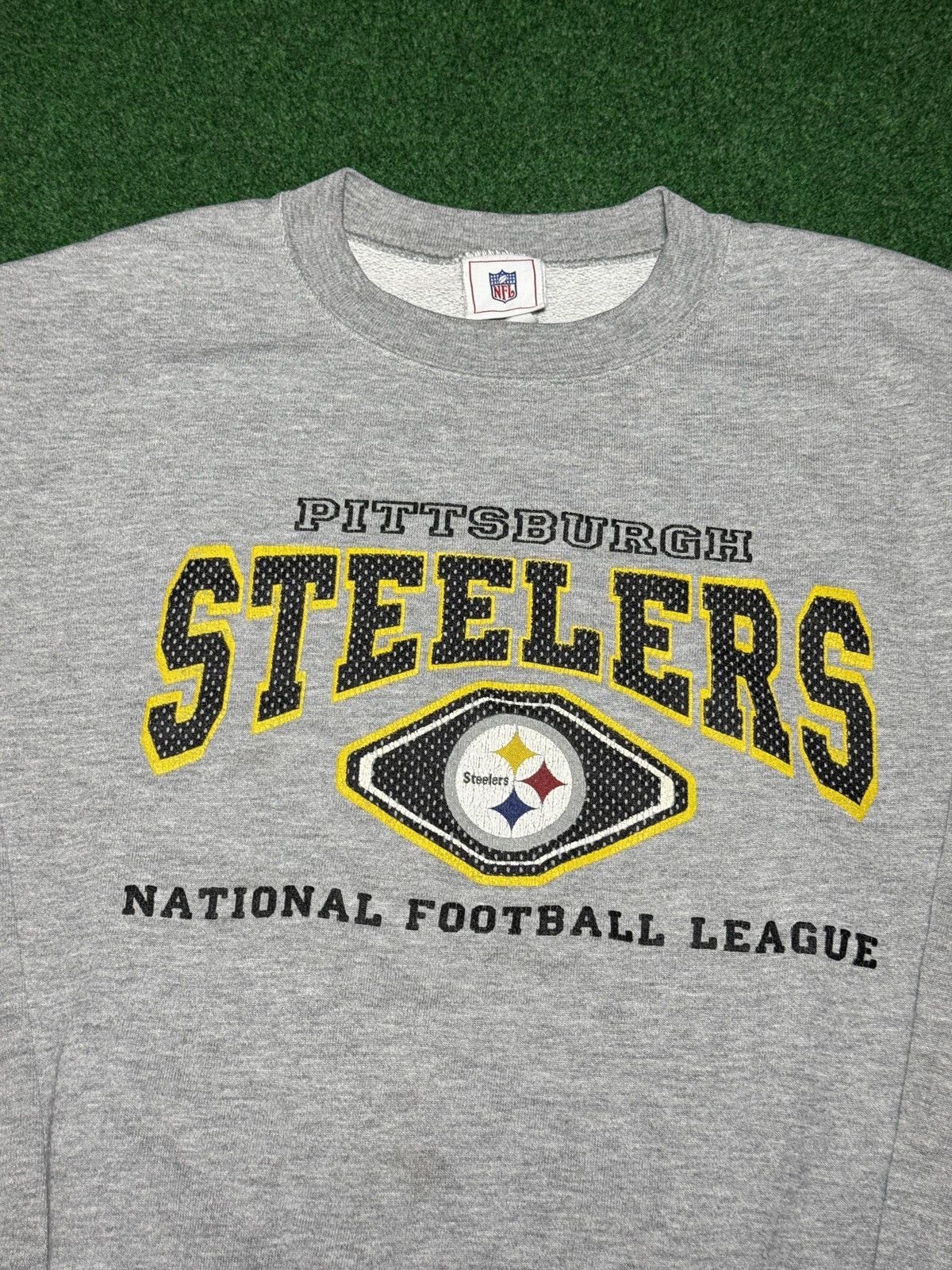 NFL Vintage Pittsburgh Steelers Gray NFL Y2K Medium Sweatshirt Size US M / EU 48-50 / 2 - 2 Thumbnail