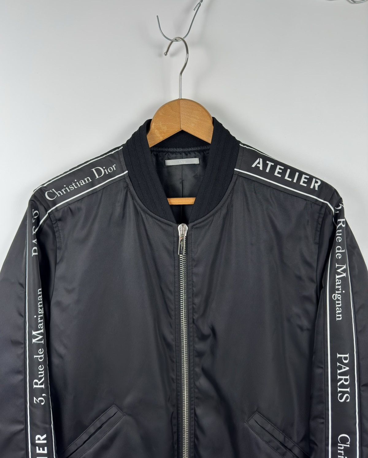 Dior Dior Homme Black Rose Embroidered Blouson Bomber Jacket Size US M / EU 48-50 / 2 - 2 Thumbnail