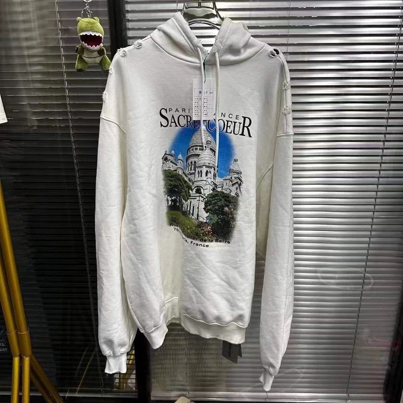 Balenciaga Balenciaga Castle Graphic Hoodie Size XS - dmc Size US XS / EU 42 / 0 - 1 Thumbnail