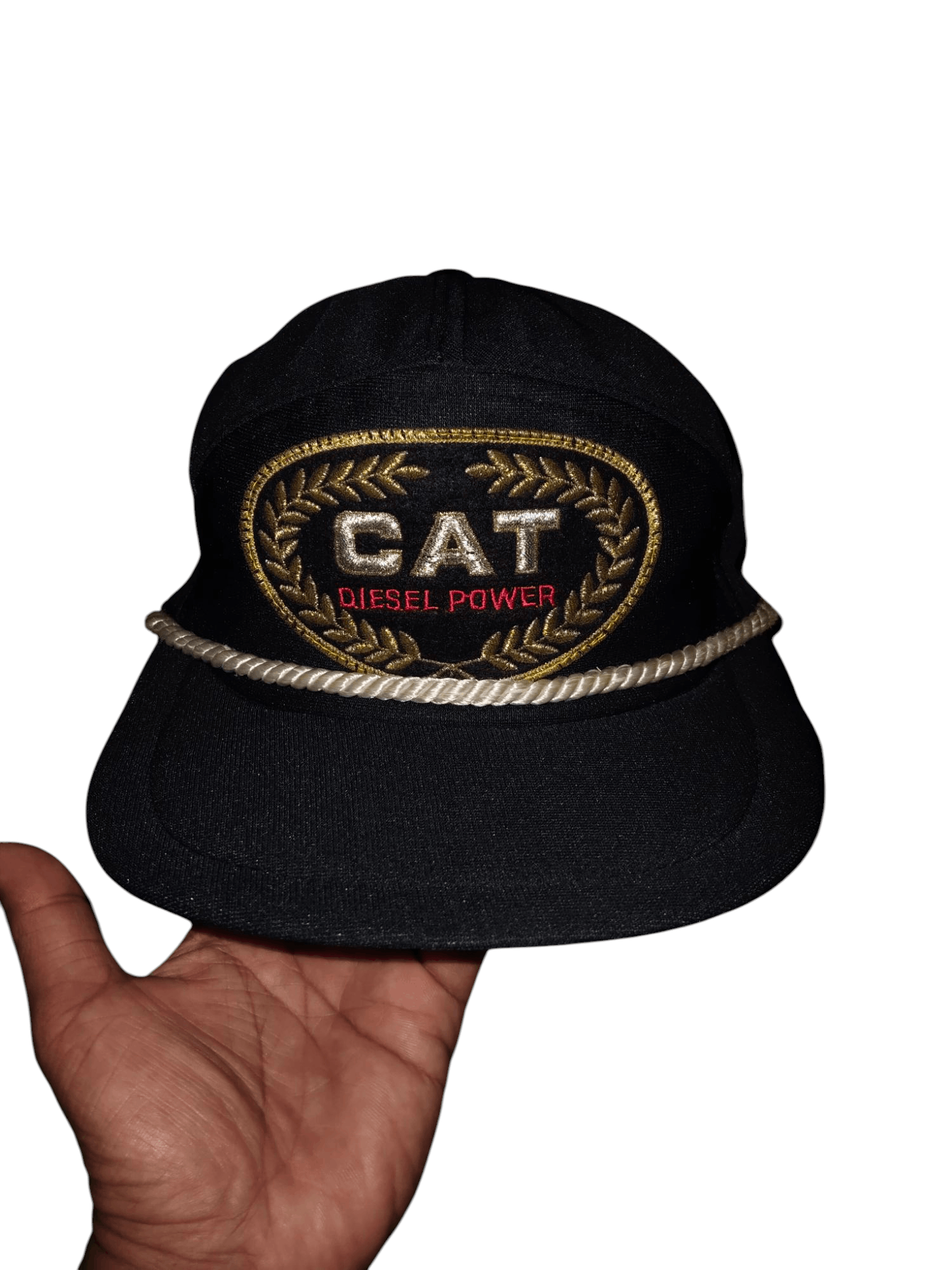 Caterpillar × Vintage Vintage CATERPILLAR DIESEL POWER Big Logo 7Panel Cap Size ONE SIZE - 1 Thumbnail