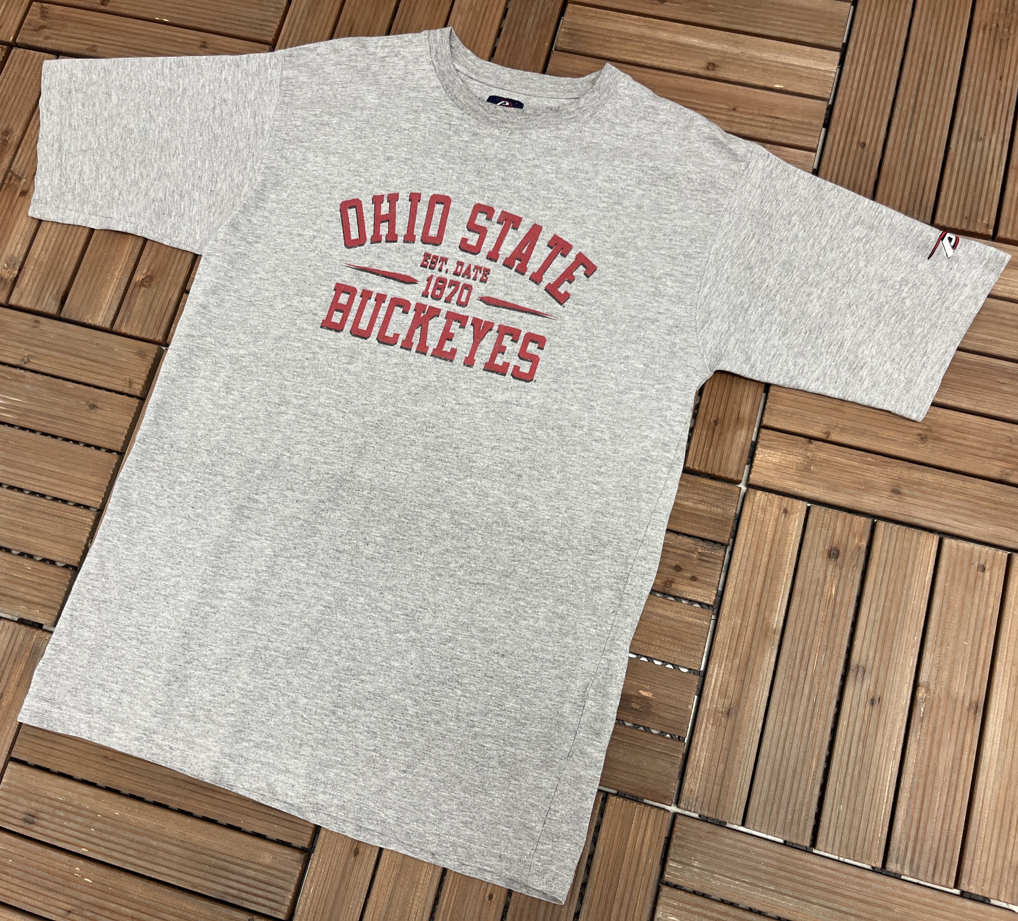 Pro Player Ohio State Buckeyes Vintage Grey T-Shirt Tee Size US L / EU 52-54 / 3 - 3 Thumbnail