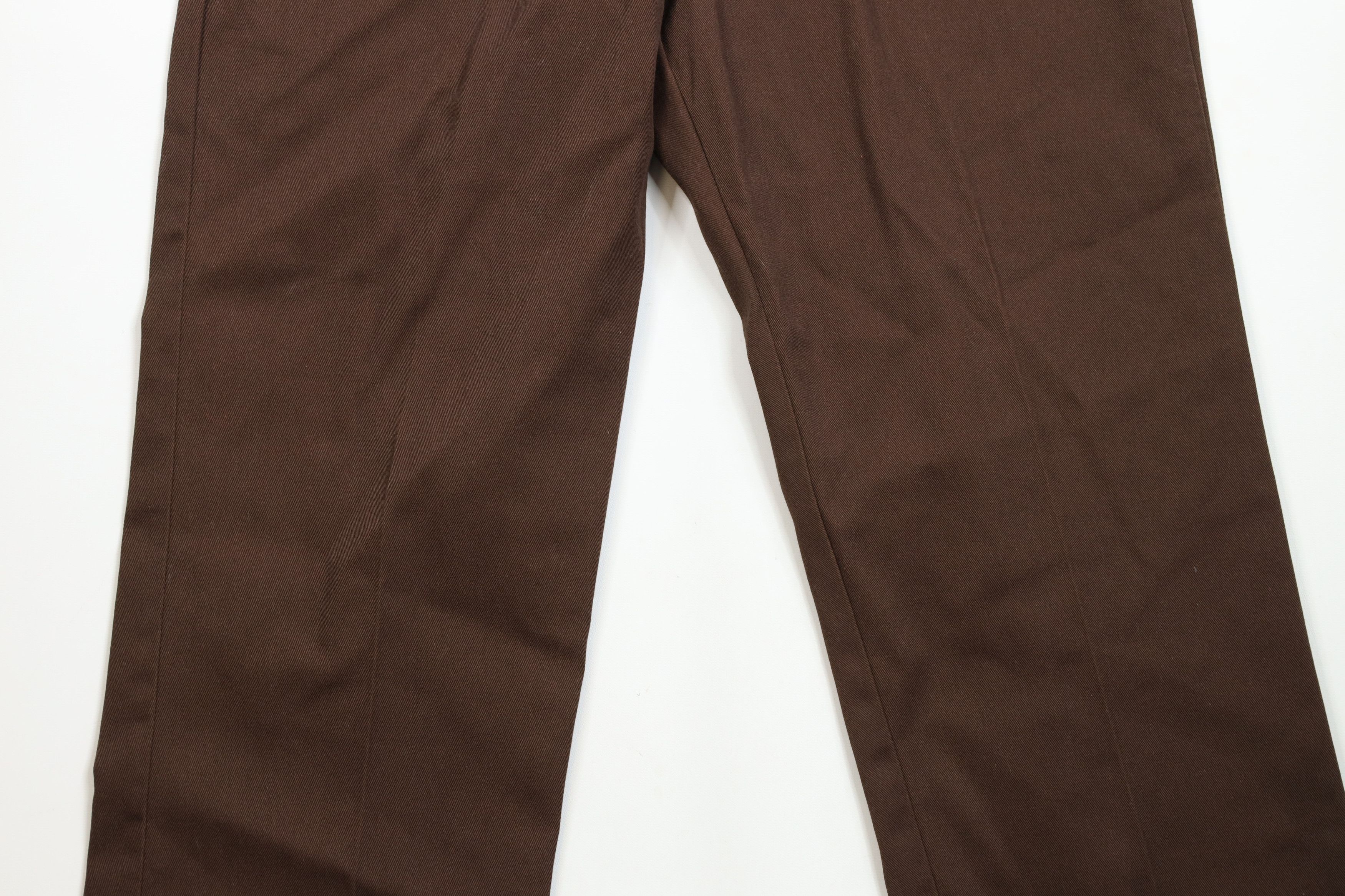 Dickies × Vintage Vintage 90s Y2K Dickies Workwear Wide Leg Pants Brown Size US 36 / EU 52 - 3 Thumbnail