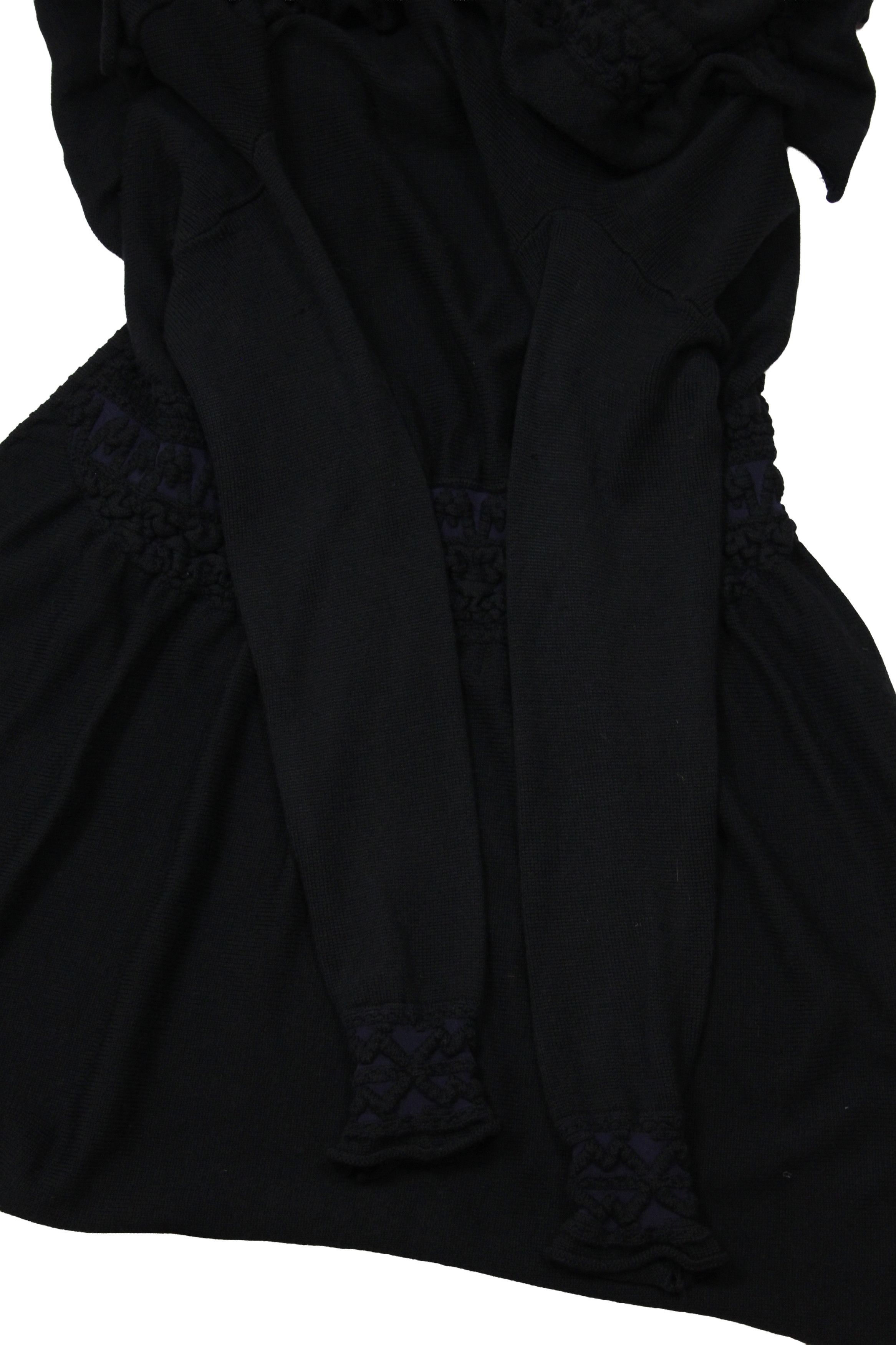 Marithe + Francois Girbaud 00S Cravatatakiller Y2K Avant Garde Cardigan Vintage Size M / US 6-8 / IT 42-44 - 8 Thumbnail