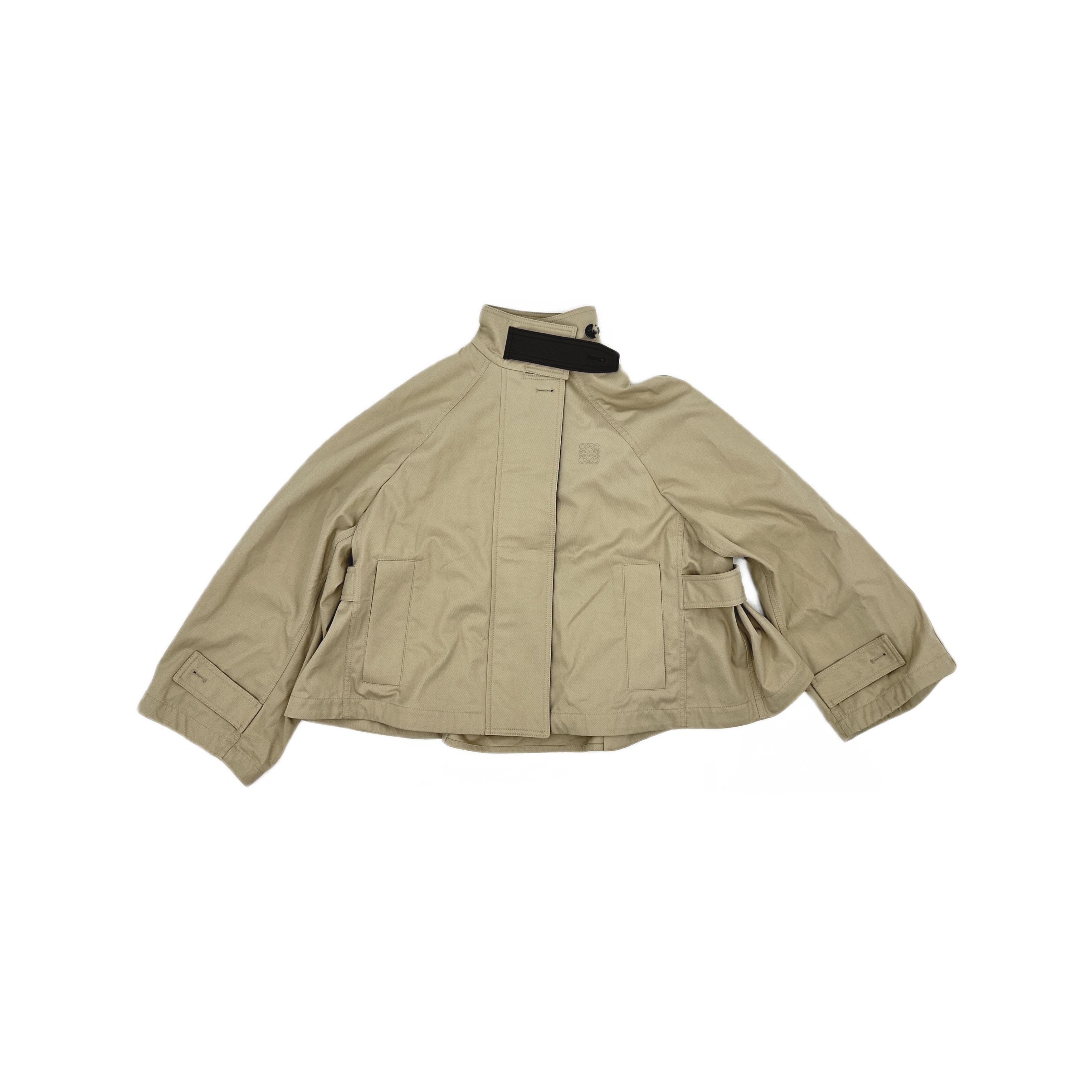 Loewe Loewe Beige Cotton Silk Short Jacket Size 34 Size XXS / US 00 / IT 34 - 1 Thumbnail