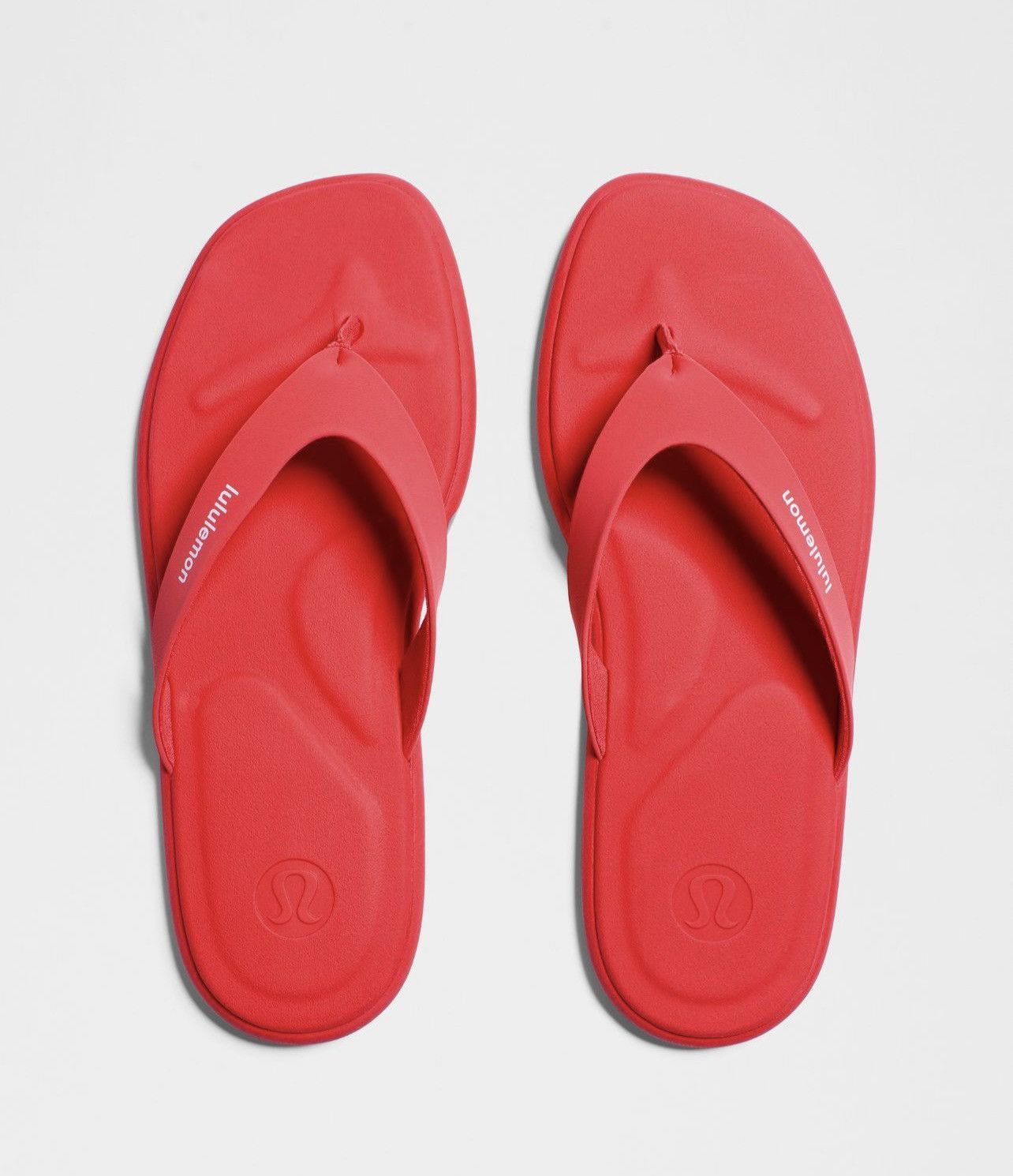 Lululemon Lululemon rest feel Flip Flops size 9 color red glow/white Size US 9 / IT 39 - 3 Thumbnail