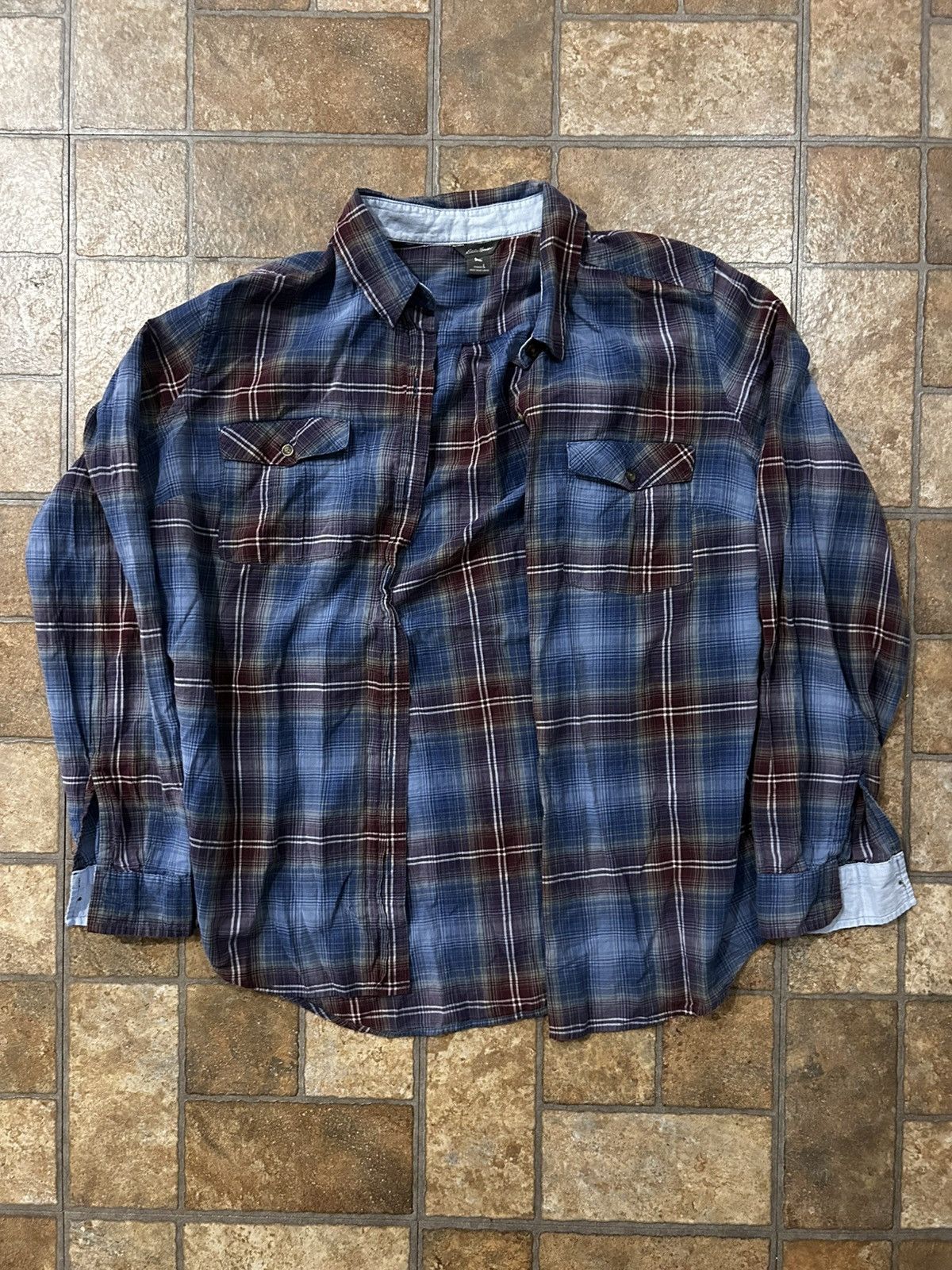 Eddie Bauer Eddie Bauer- vintage flannel Sz: L-(Ws) Size L / US 10 / IT 46 - 1 Thumbnail