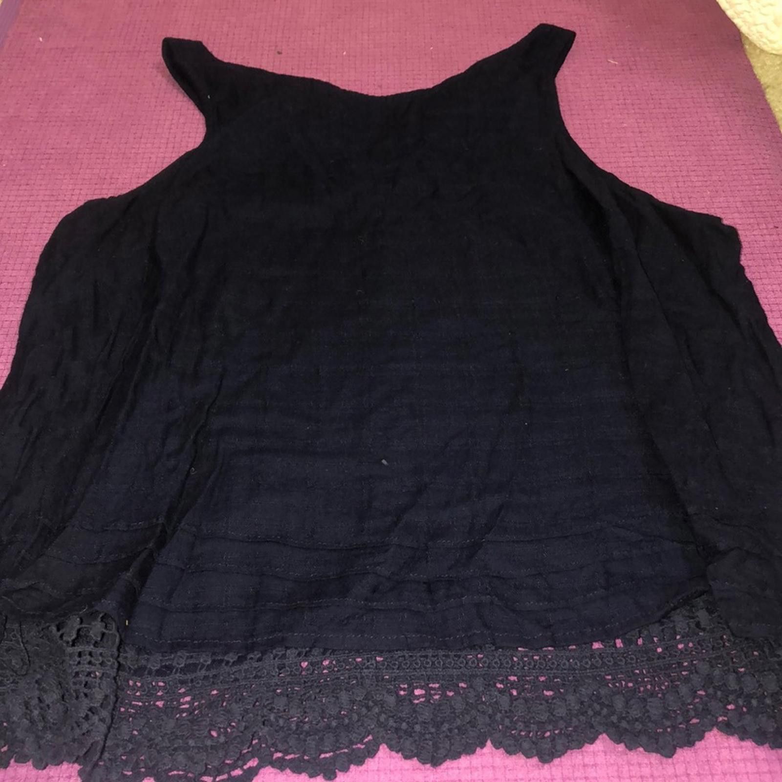 Target Basics Navy tunic with crochet detail Size XXL / US 16-18 / IT 52-54 - 2 Thumbnail