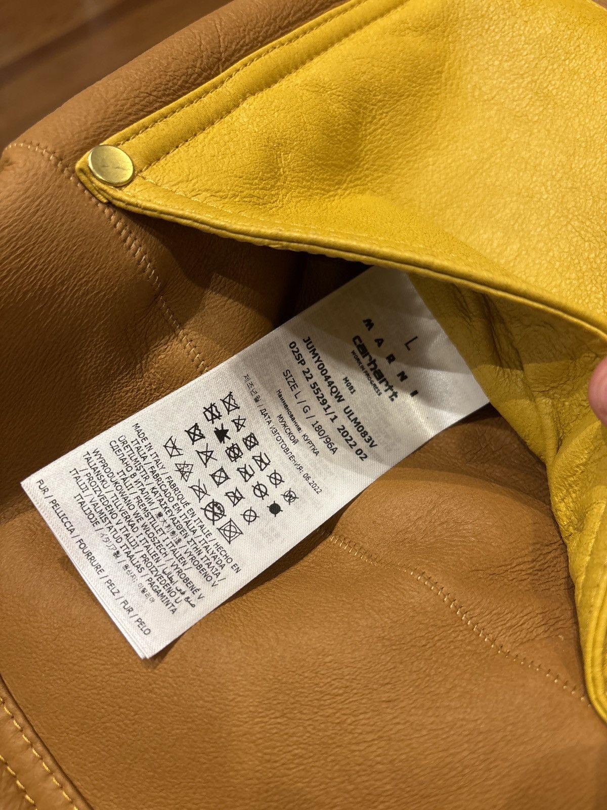 Carhartt Wip × Marni Marni X Carhartt Reversible Leather Sherpa Jacket Size US L / EU 52-54 / 3 - 10 Thumbnail
