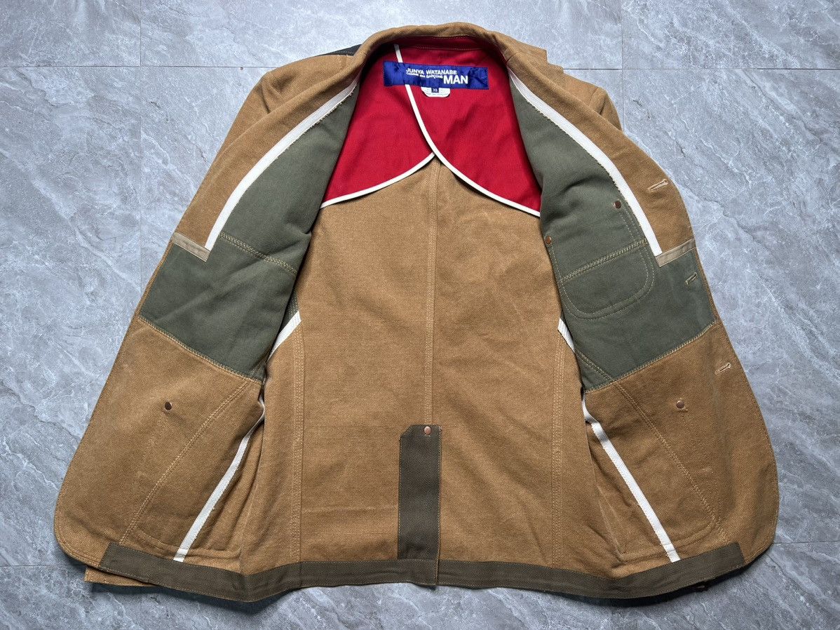 Junya Watanabe Junya Watanabe S/S 12 Heavy Canvas Cotton Patchwork Blazer Size US XS / EU 42 / 0 - 8 Thumbnail
