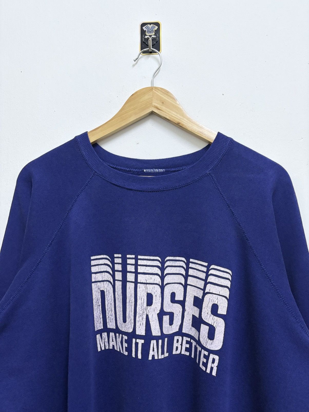 Vintage Vintage 90's Nurses Make All Better / Robert Plant Crewneck Size US L / EU 52-54 / 3 - 3 Thumbnail