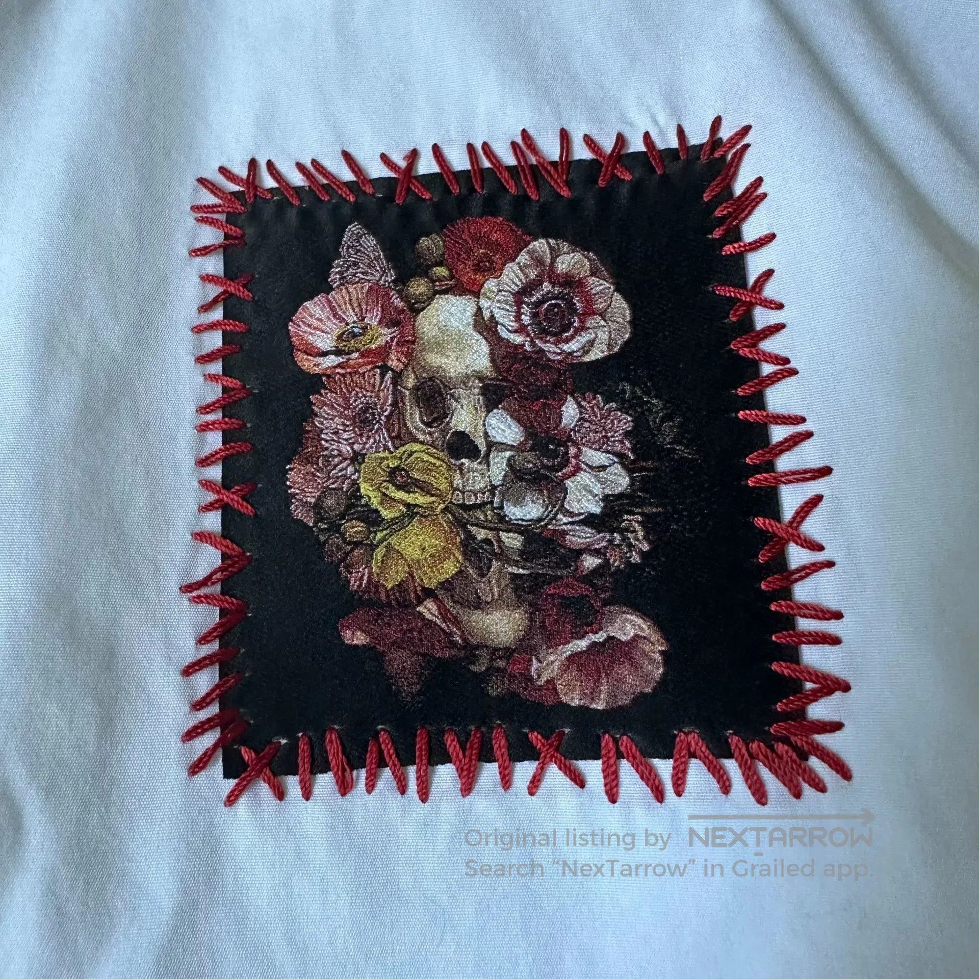 Dior Dior Homme 17SS Tetsu Kamei Rose Skull Shirt. Size US M / EU 48-50 / 2 - 4 Thumbnail