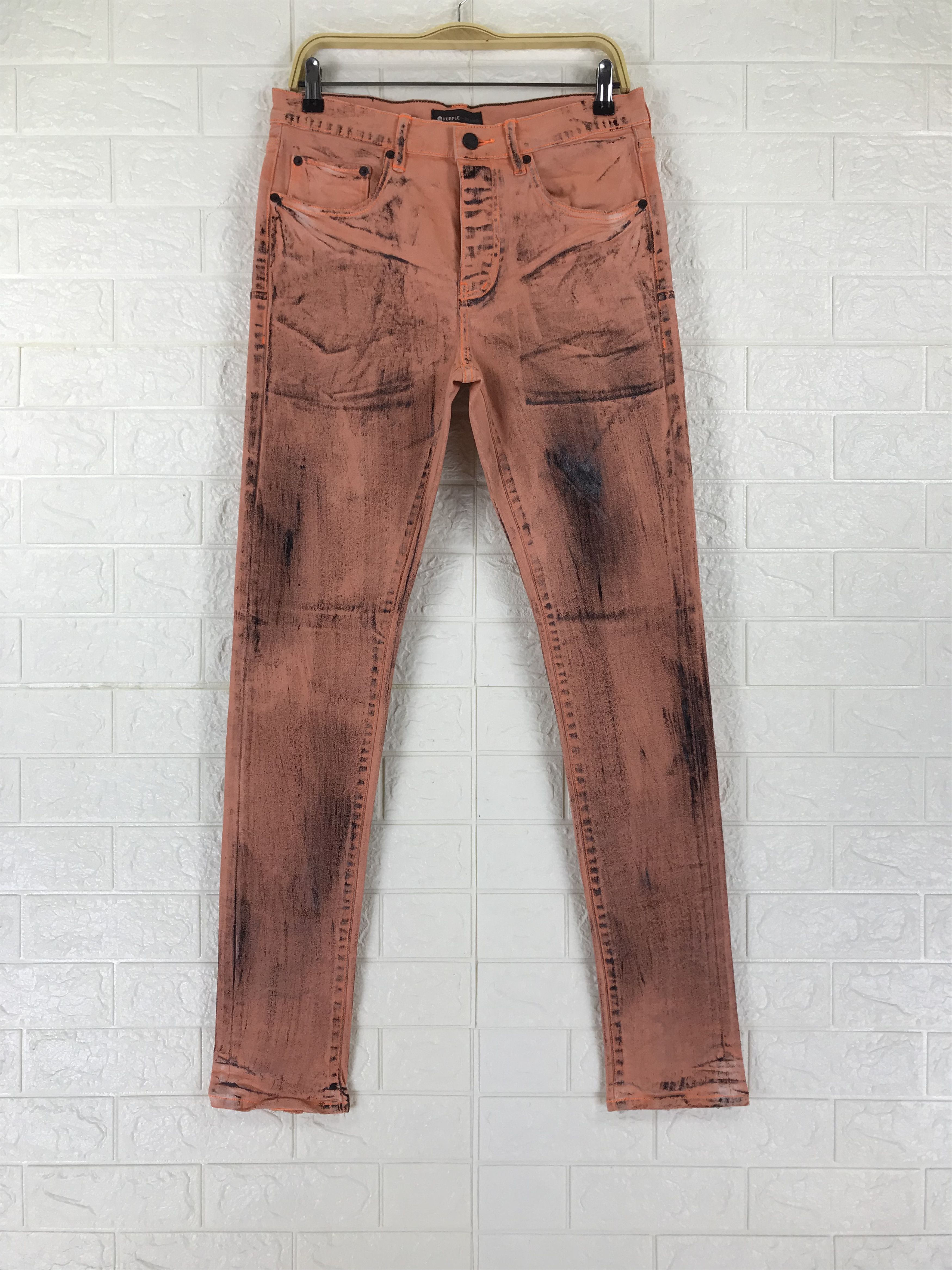 Purple Brand Purple Brand Waxed Jeans Size US 31 - 1 Thumbnail