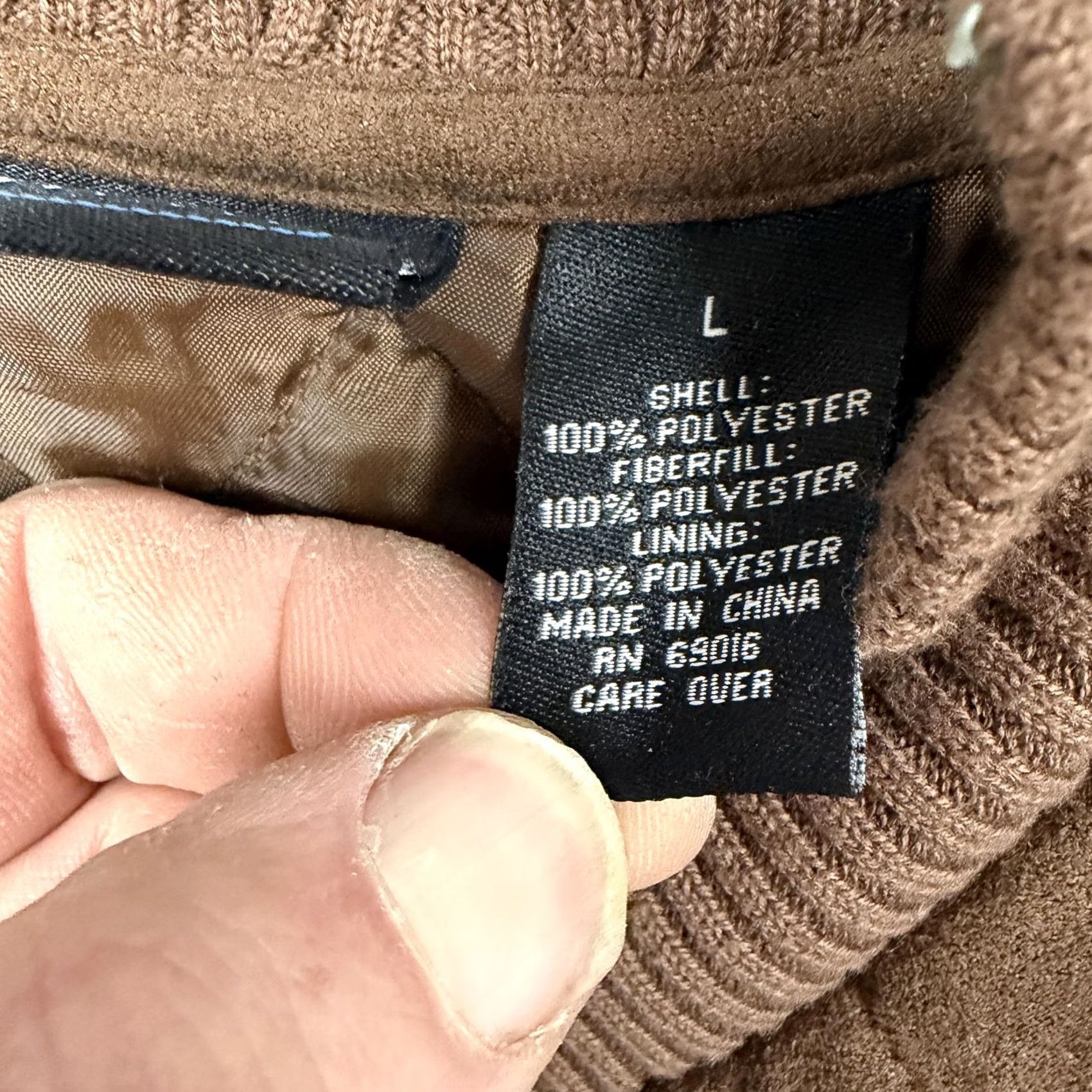 Vintage Relativity Vest L Brown Quilted Polyester Insulated Full Zip Pockets Womens Vintage: No Casual Outdoor Travel Vest Size L / US 10 / IT 46 - 5 Thumbnail