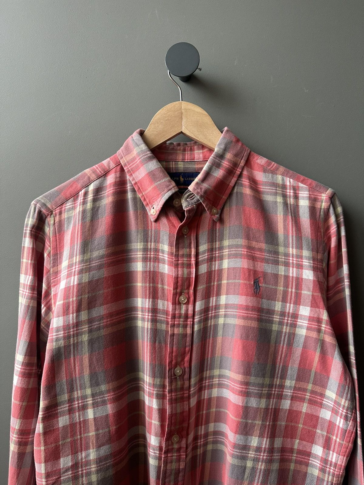 Ralph Lauren Polo Ralph Lauren Pony Logo Flannel Oxford Shirt Size L / US 10 / IT 46 - 2 Thumbnail