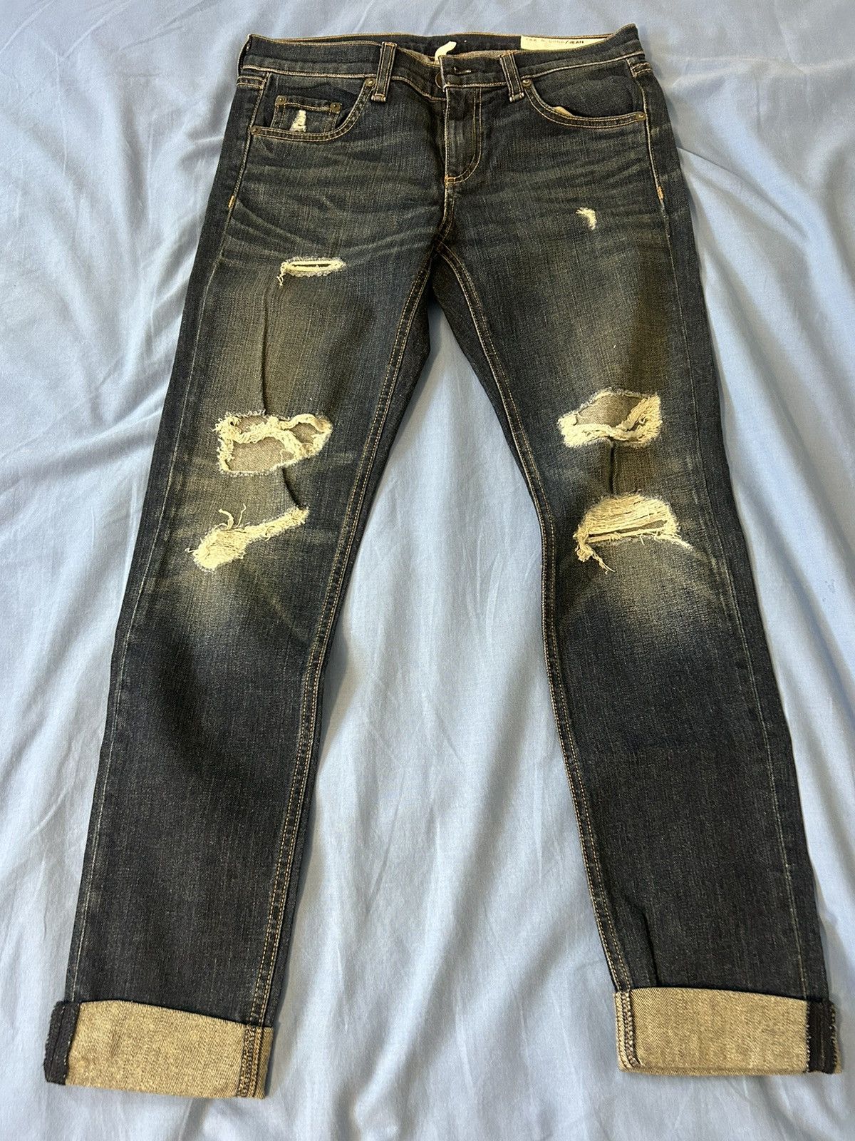 Rag & Bone rag and bone distressed jeans Size 26" / US 2 / IT 38 - 1 Thumbnail