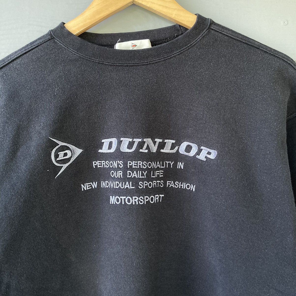 Dunlop × Vintage Vintage Dunlop Blue Sweatshirt Size US L / EU 52-54 / 3 - 2 Thumbnail