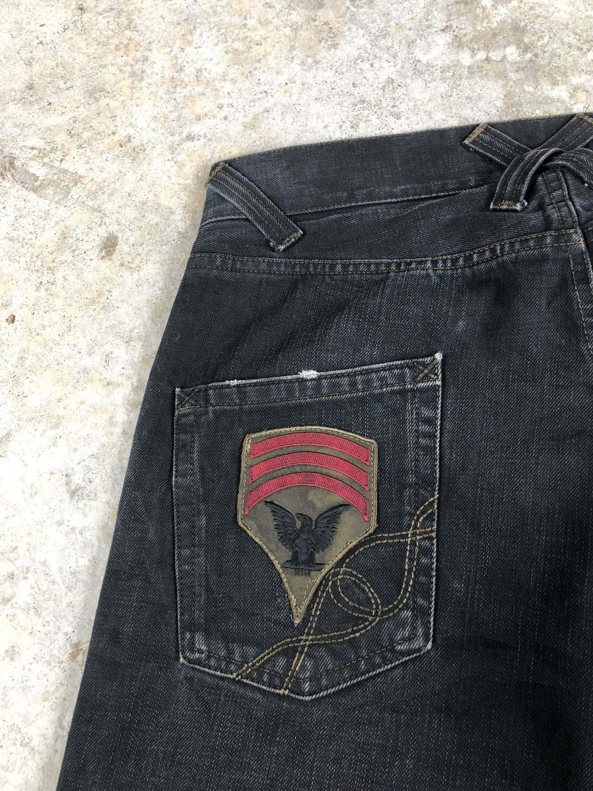 Dolce & Gabbana Dolce Gabbana Waxed Denim Wide Patchwork Size US 32 / EU 48 - 16 Thumbnail