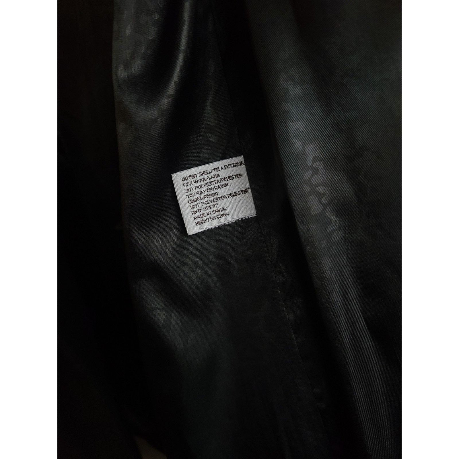 Worthington Women's large wool blend belted pea coat black Size L / US 10 / IT 46 - 5 Thumbnail