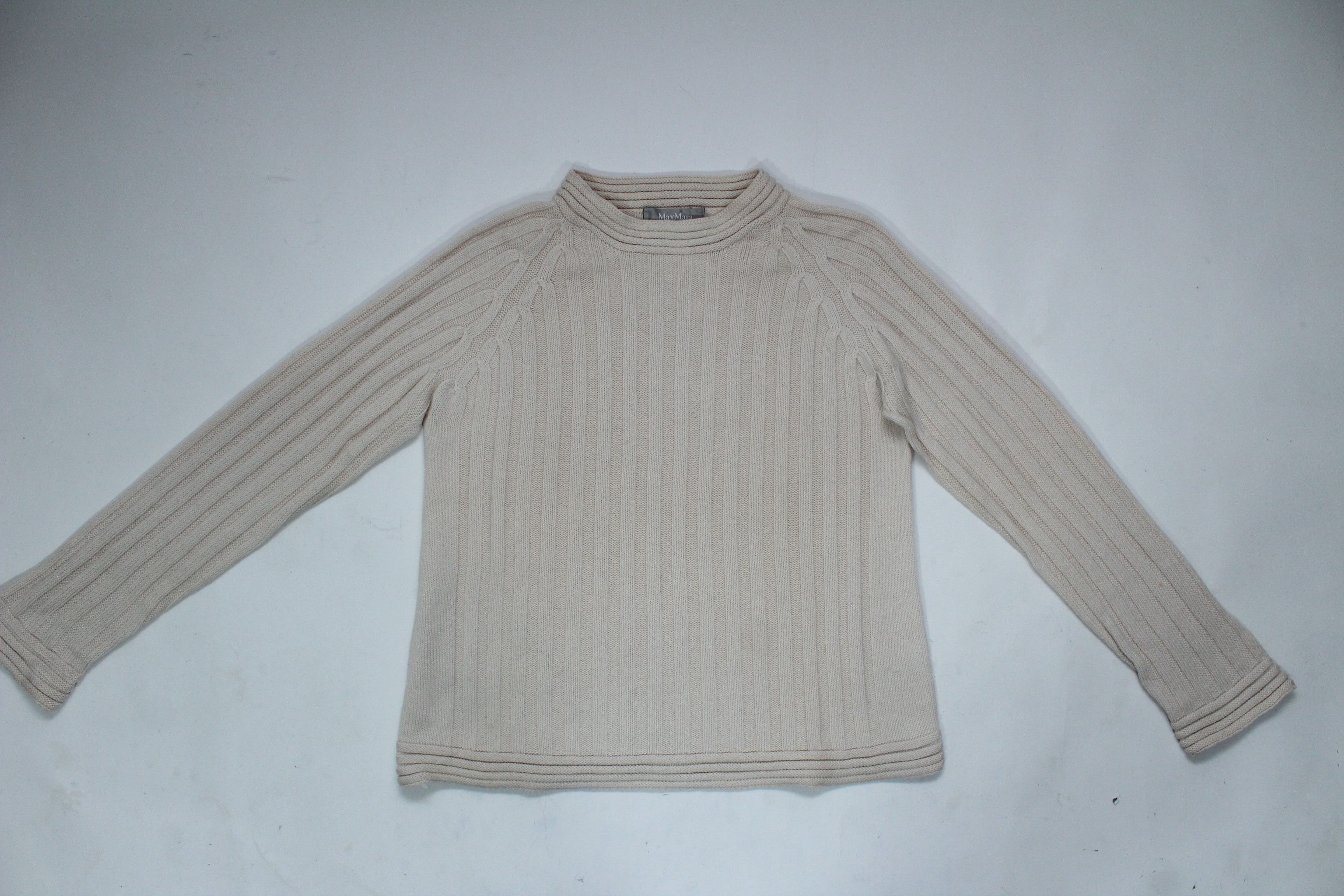 Max Mara Max Mara 100% Virgin Woolmark Ribbed Knit Sweater Size L Size L / US 10 / IT 46 - 6 Thumbnail