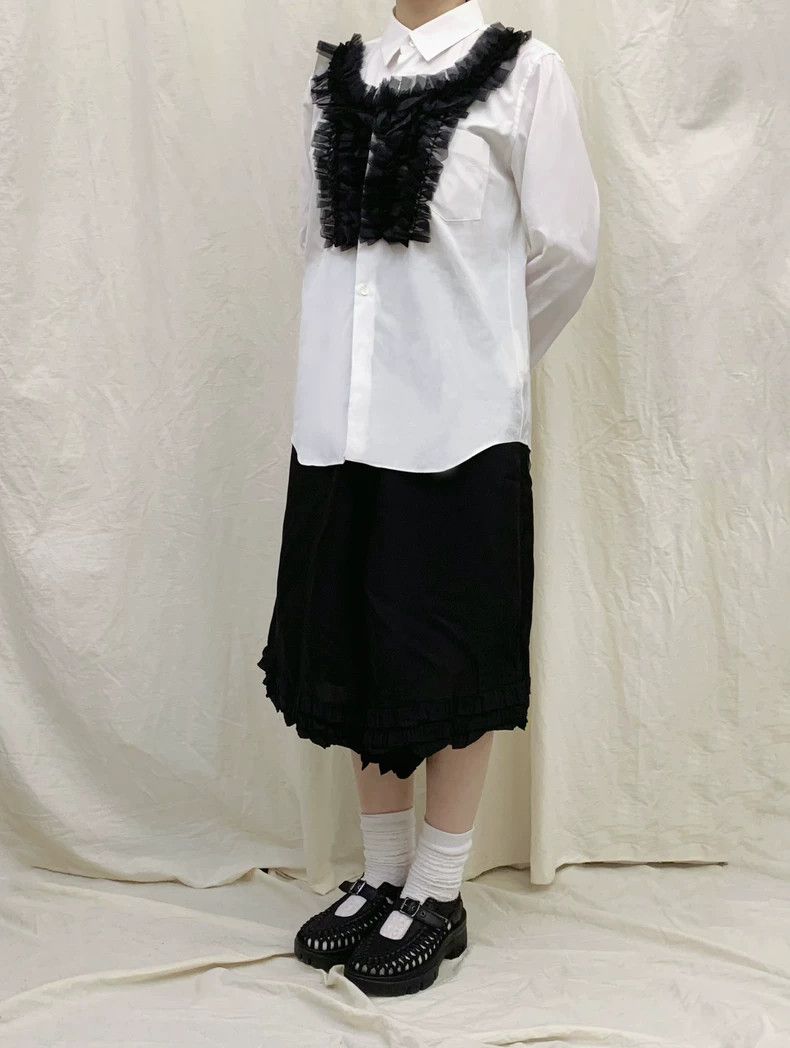 Comme des Garcons Comme Des Garcons Black embossed shirt Size L / US 10 / IT 46 - 8 Thumbnail