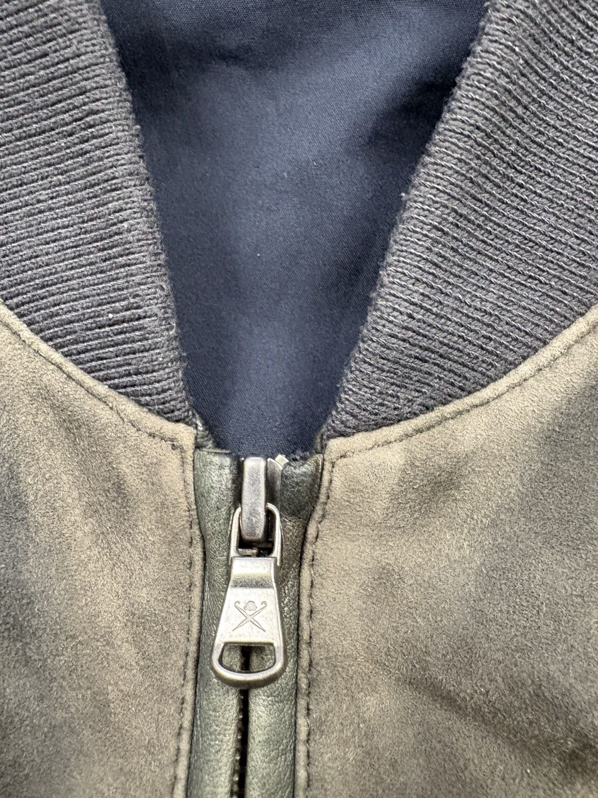 Hackett Hackett London Two-Tone Goat & Lamb Leather Bomber Jacket L Size US L / EU 52-54 / 3 - 10 Thumbnail