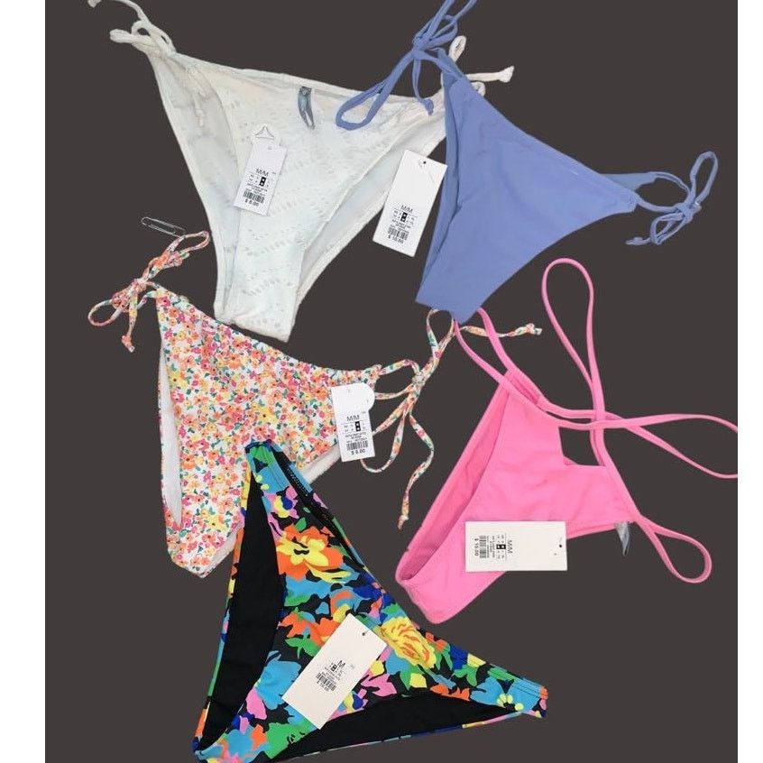 5 New W/ Tags Refuge Bikini Swim Bottoms Low Rise Medium, Women's
