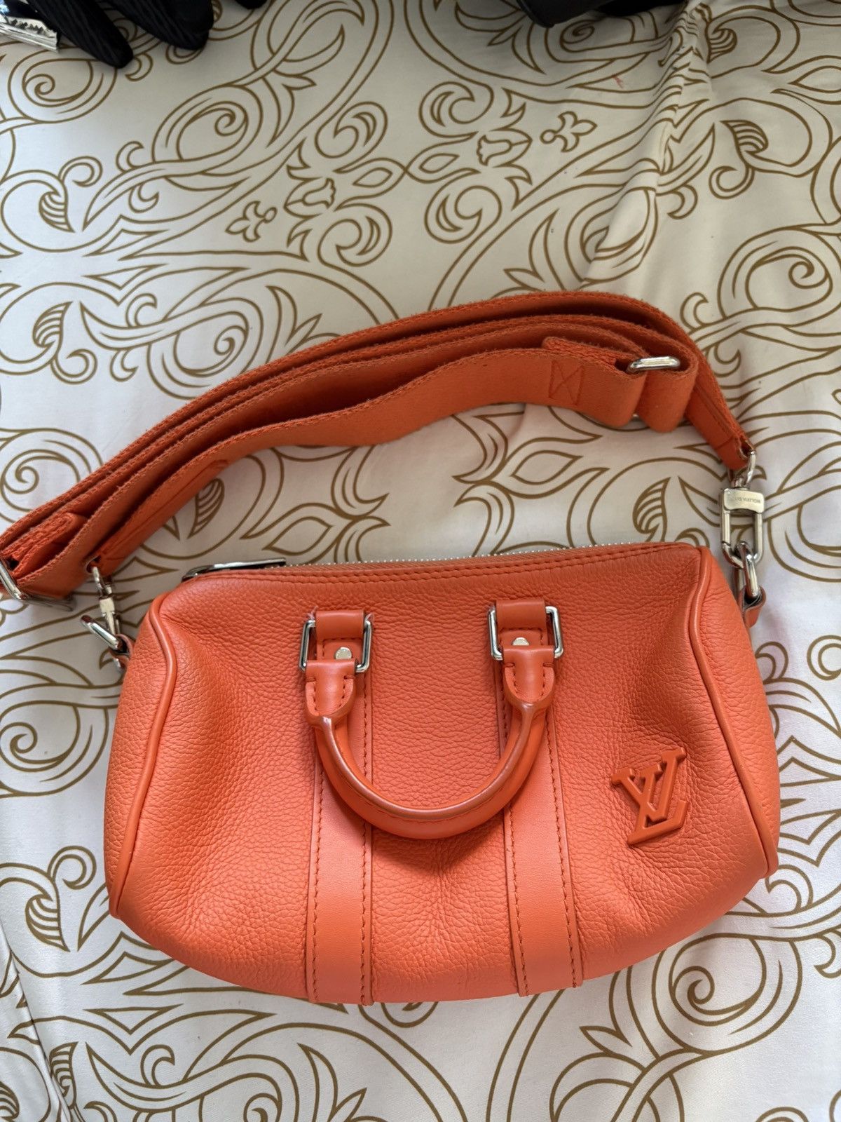 Louis Vuitton Louis Vuitton Bandouliere Keepall XS Orange Size ONE SIZE - 4 Thumbnail