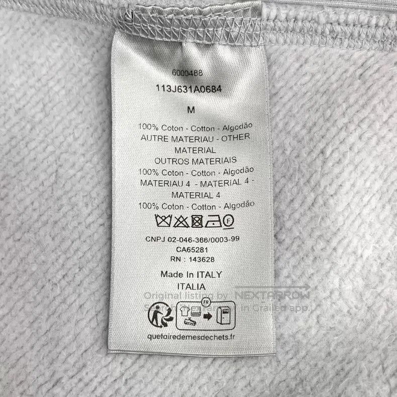 Dior Dior Light blue logo jacquard full-print cotton hooded dra Size US M / EU 48-50 / 2 - 7 Thumbnail