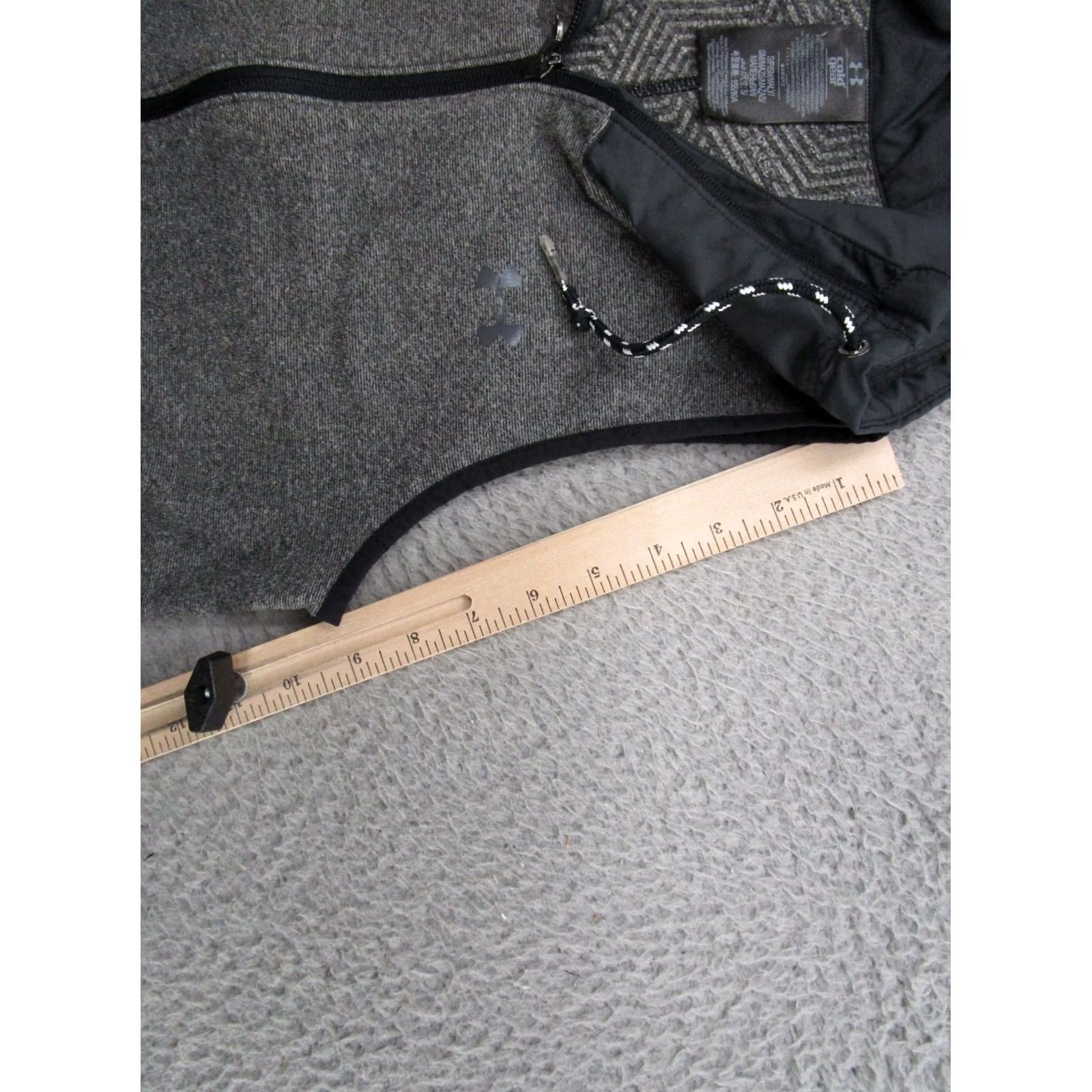 Under Armour Under Armour ColdGear Women's Gray Vest Shirt Zip Closure Size S Fitness Sportswear Stretch Mock Neck Mid-Length Jacket/Coat Womens Size S / US 4 / IT 40 - 6 Thumbnail