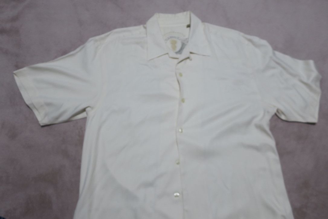 Tommy Bahama All Silk off-White Camp Shirt Size US L / EU 52-54 / 3 - 9 Thumbnail
