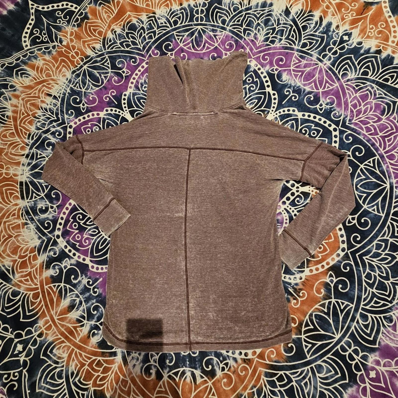 Lucky Brand Lucky Brand Women's Burgundy Sweatshirt Size M / US 6-8 / IT 42-44 - 7 Thumbnail